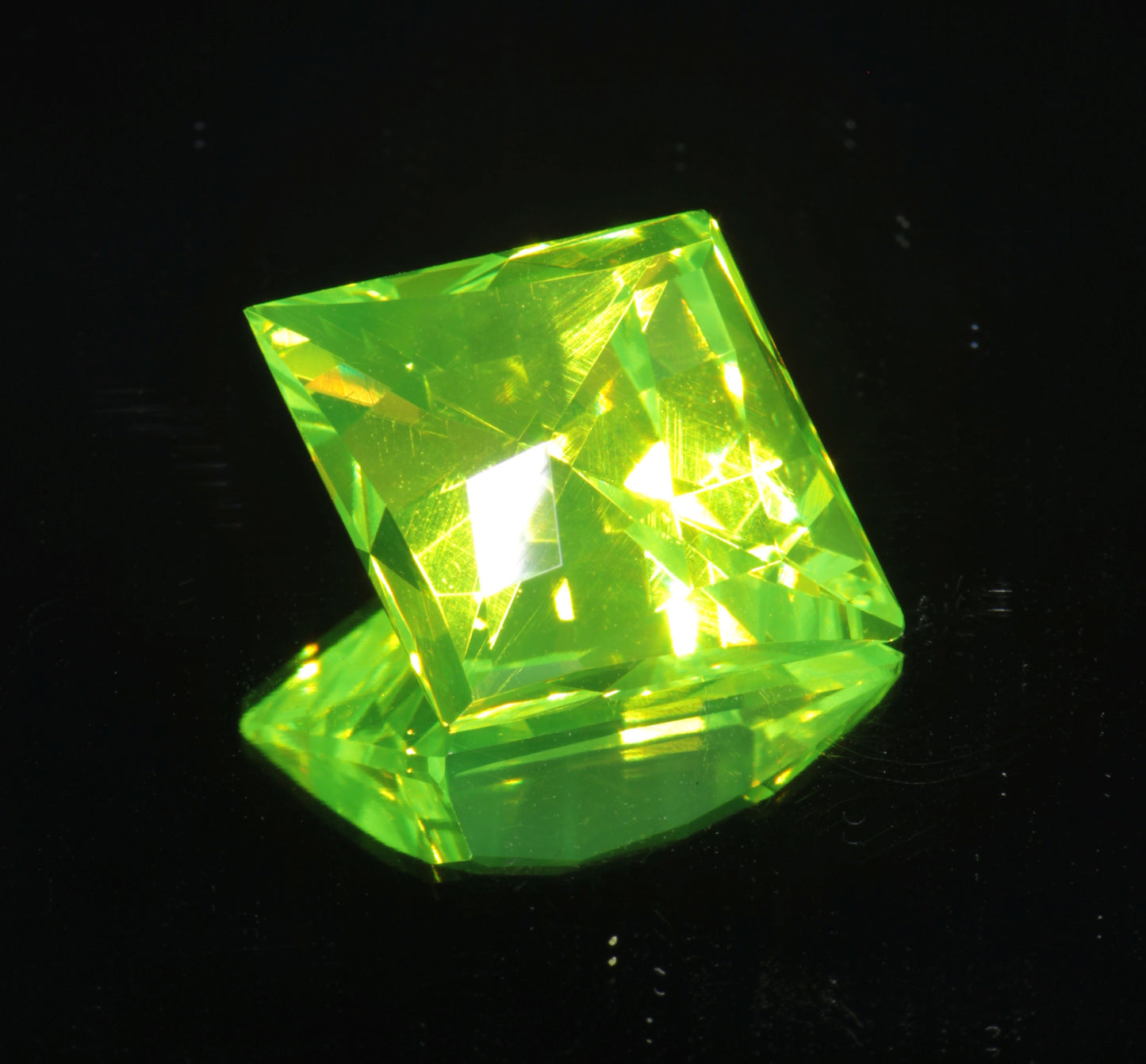 LuAG Lumogarnet Faceted Loose Gems