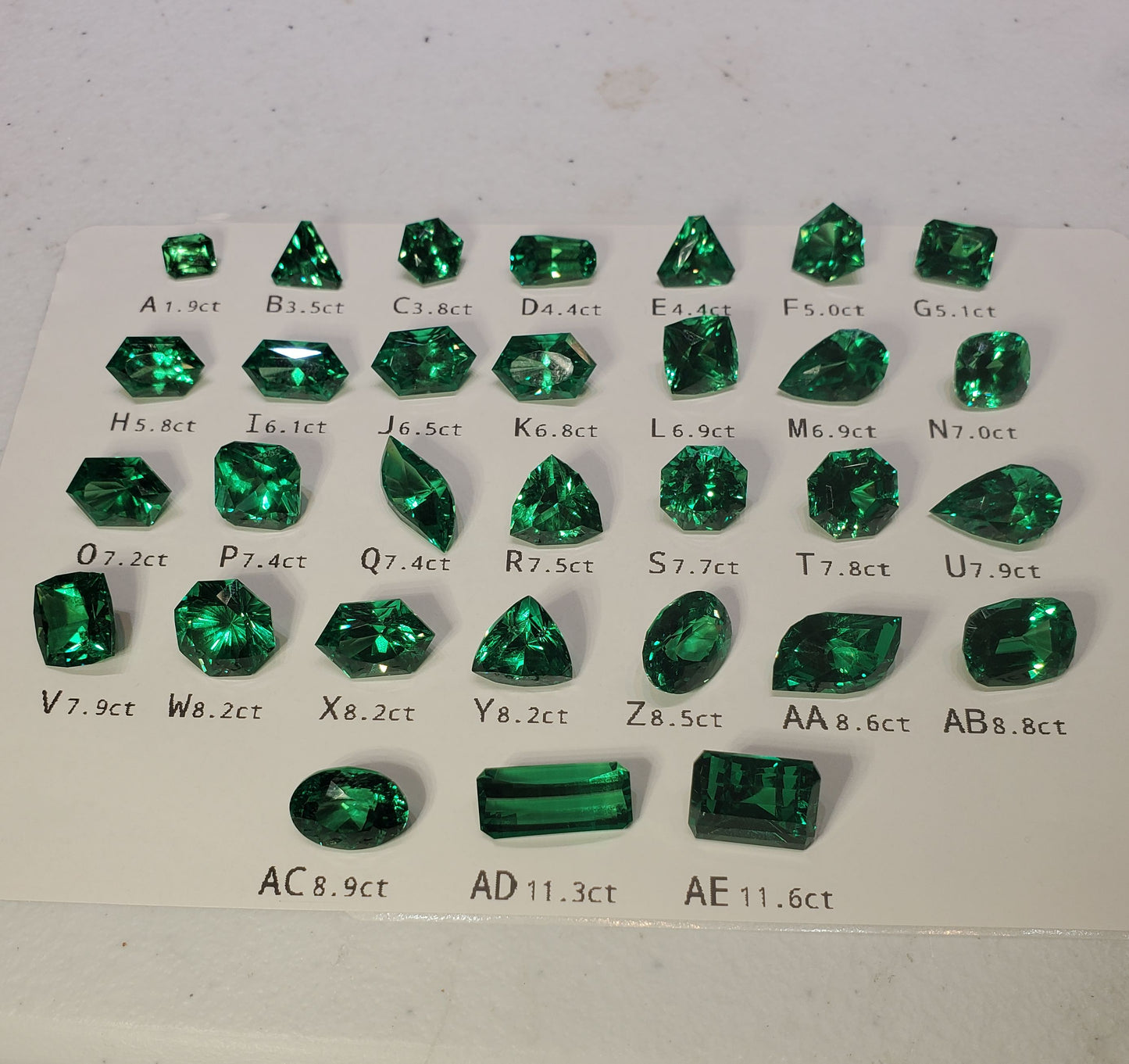 CTH YAG Faceted Loose Stones of Green Laser Garnet