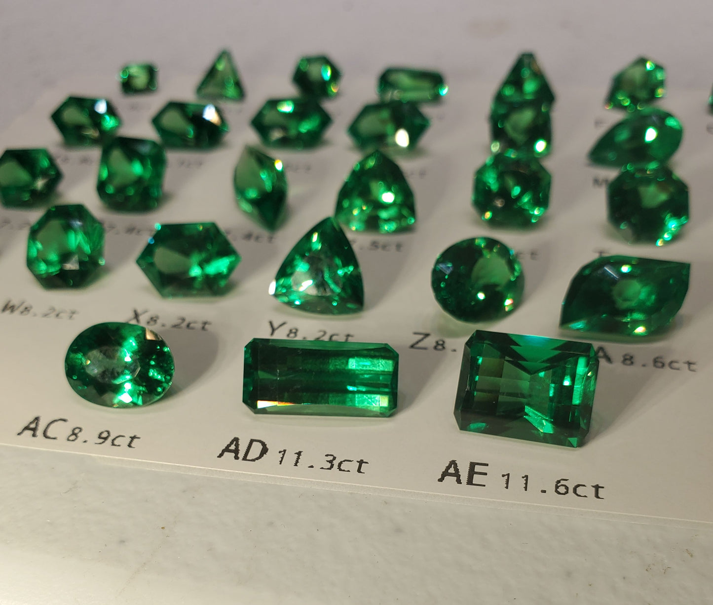 CTH YAG Faceted Loose Stones of Green Laser Garnet