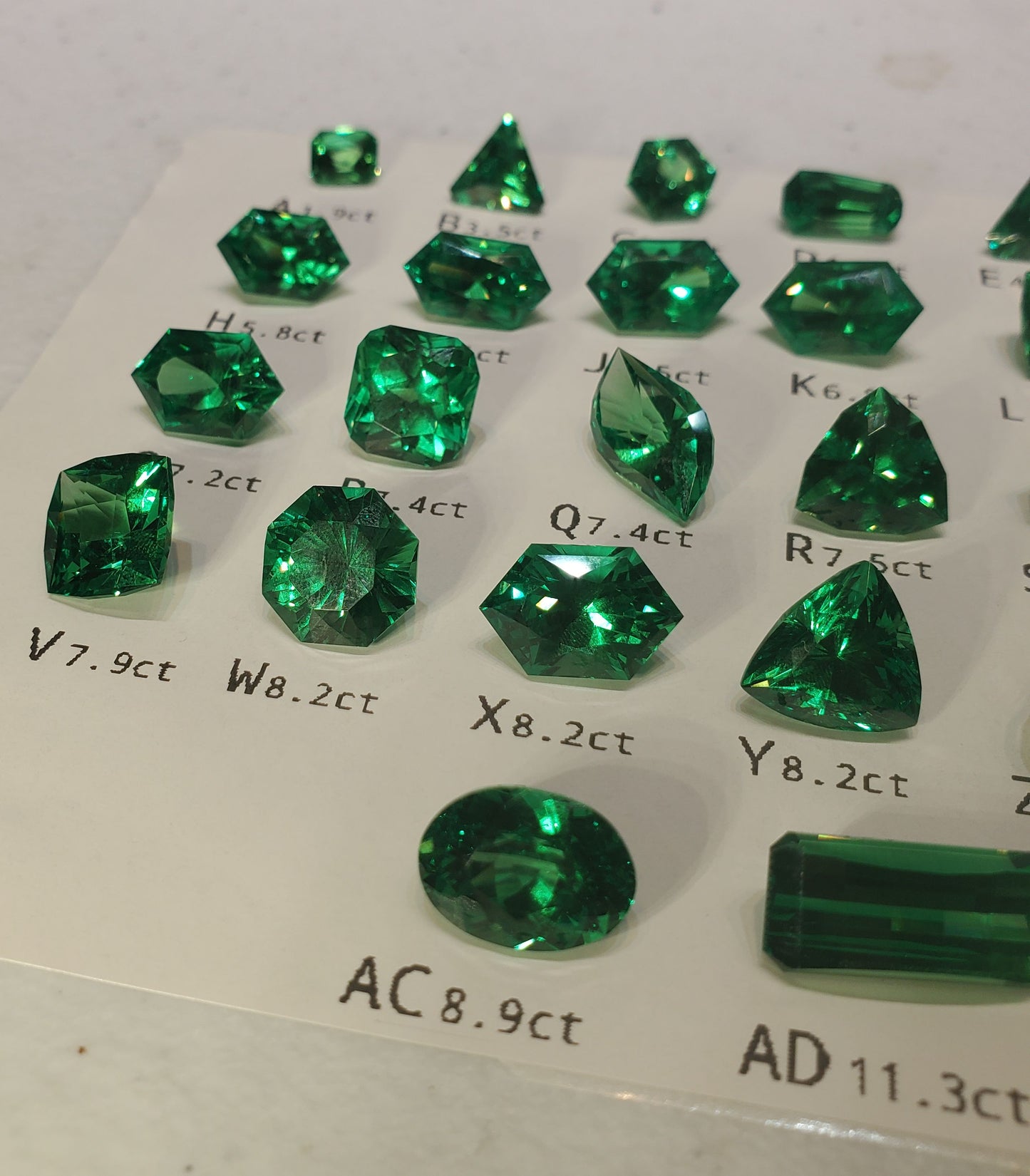 CTH YAG Faceted Loose Stones of Green Laser Garnet