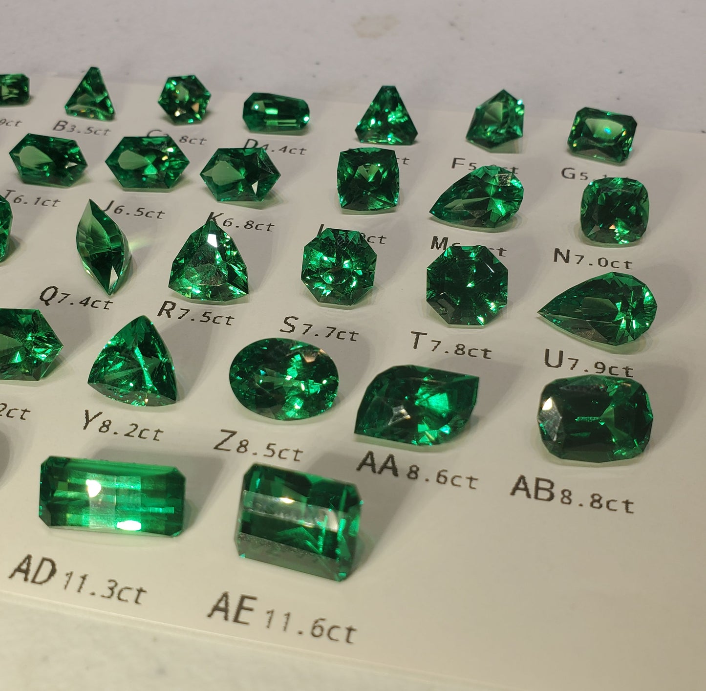 CTH YAG Faceted Loose Stones of Green Laser Garnet