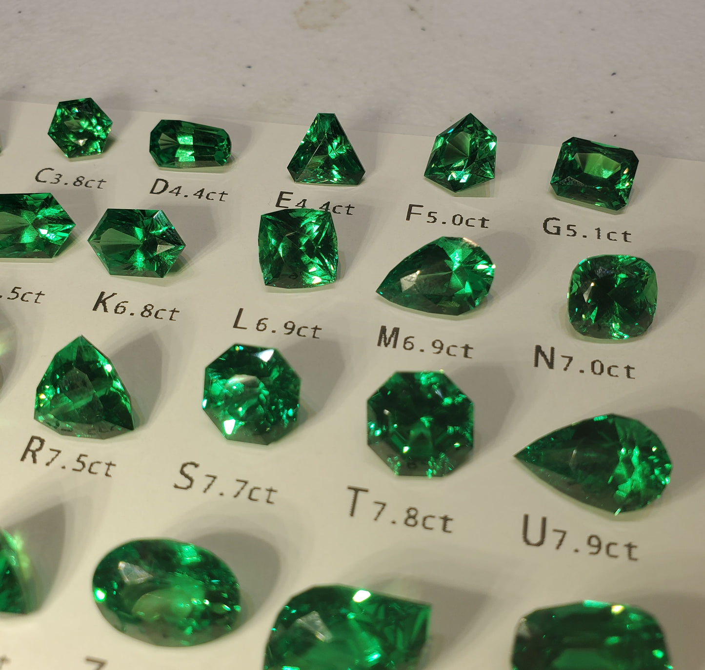 CTH YAG Faceted Loose Stones of Green Laser Garnet