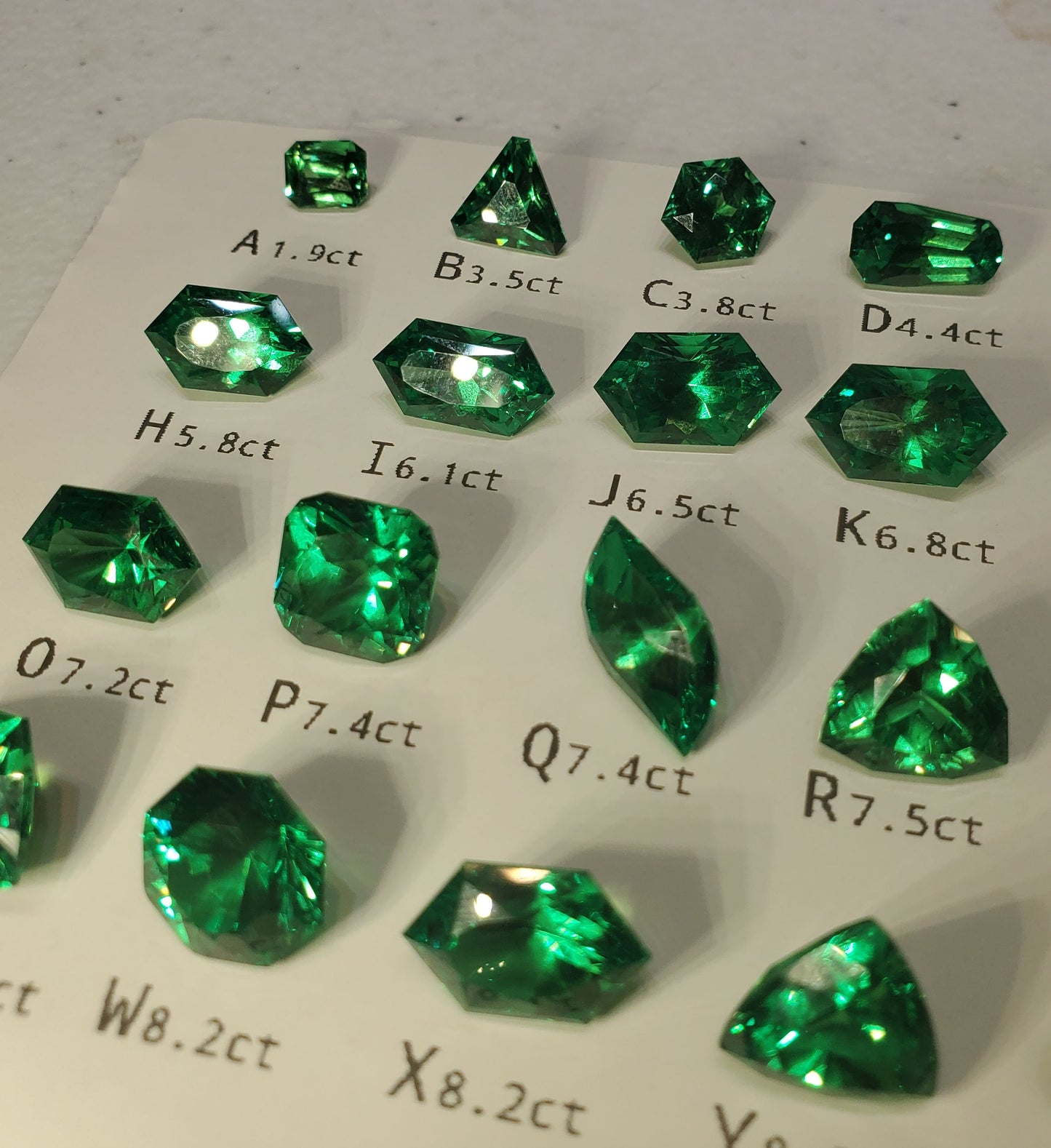 CTH YAG Faceted Loose Stones of Green Laser Garnet