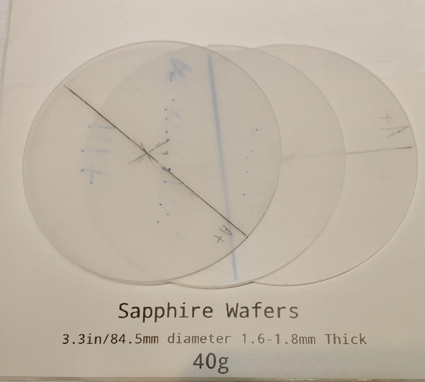 Optical Sapphire Discs, Cores and Wafers