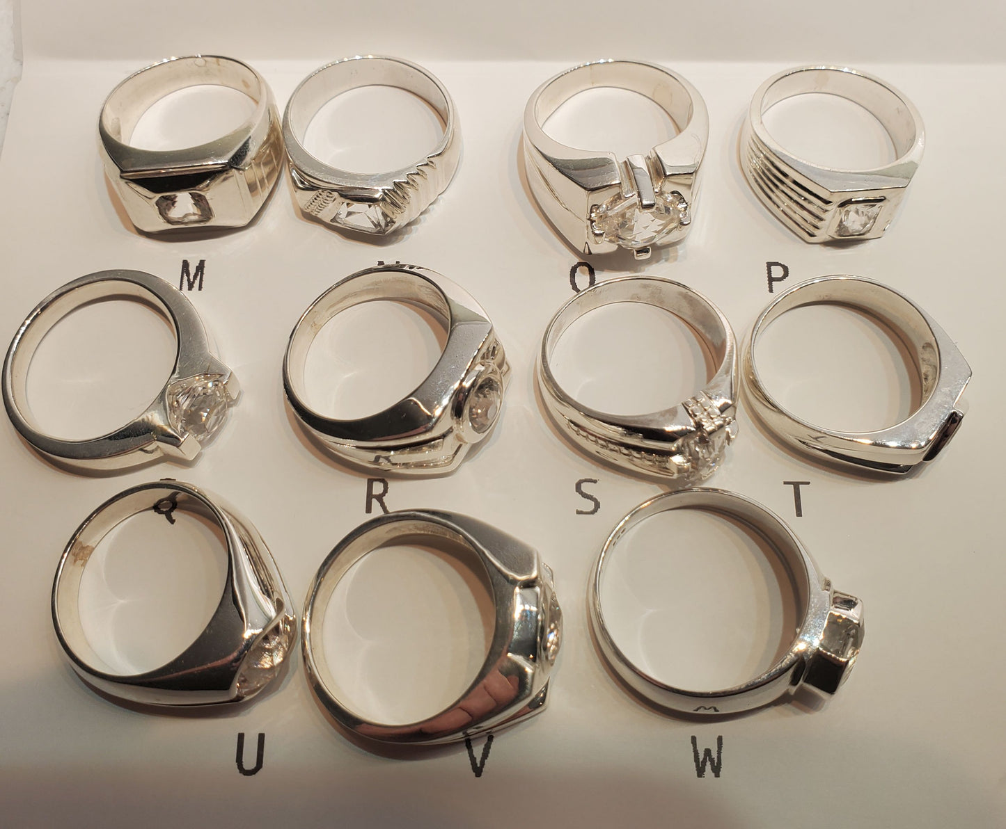F-35 Fighter Jet Window Sapphire Rings in Sterling (F35 Gem)