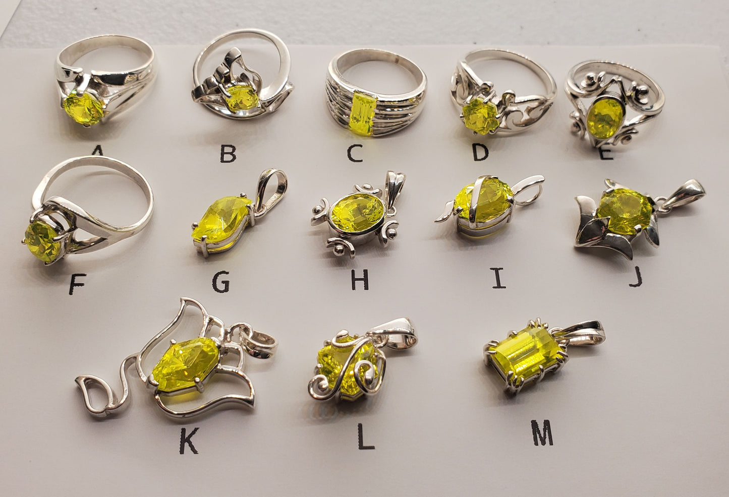Glow in the Dark GAGG Jewelry (High Glow GAGG Lumogarnet)