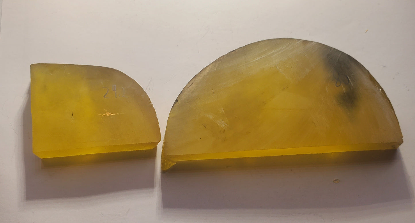 Special Golden Yellow "Nobalt" Sapphire Facet Rough aka "Arya's Folly", Czochralski Grown Labmade Crystal