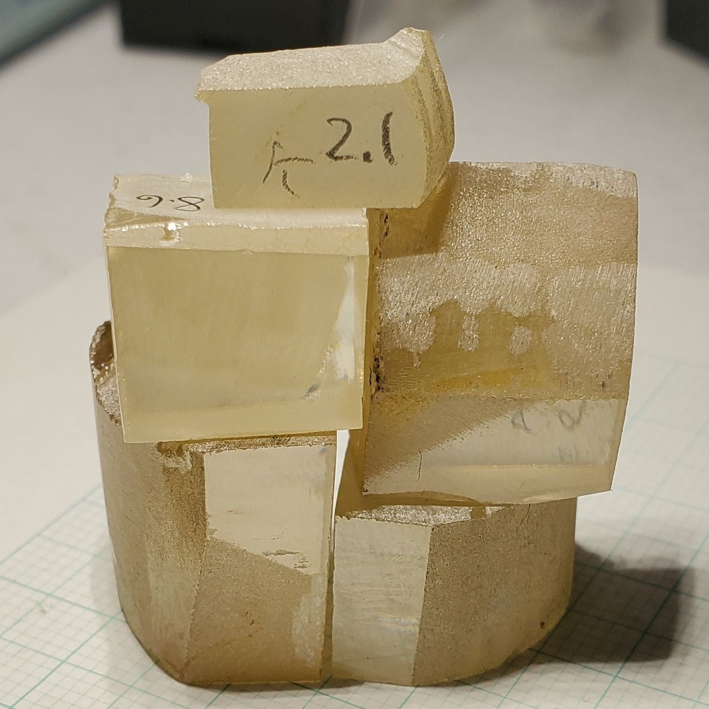 Rutile Facet Rough, Lab Created Rutile Uncut