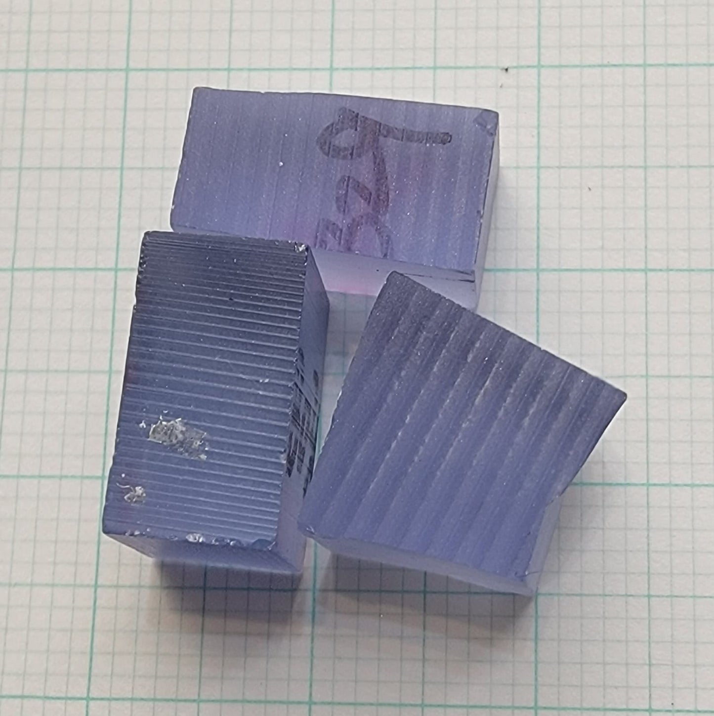 Blue Sapphire Rough, Czochralski Grown Sapphire Crystals