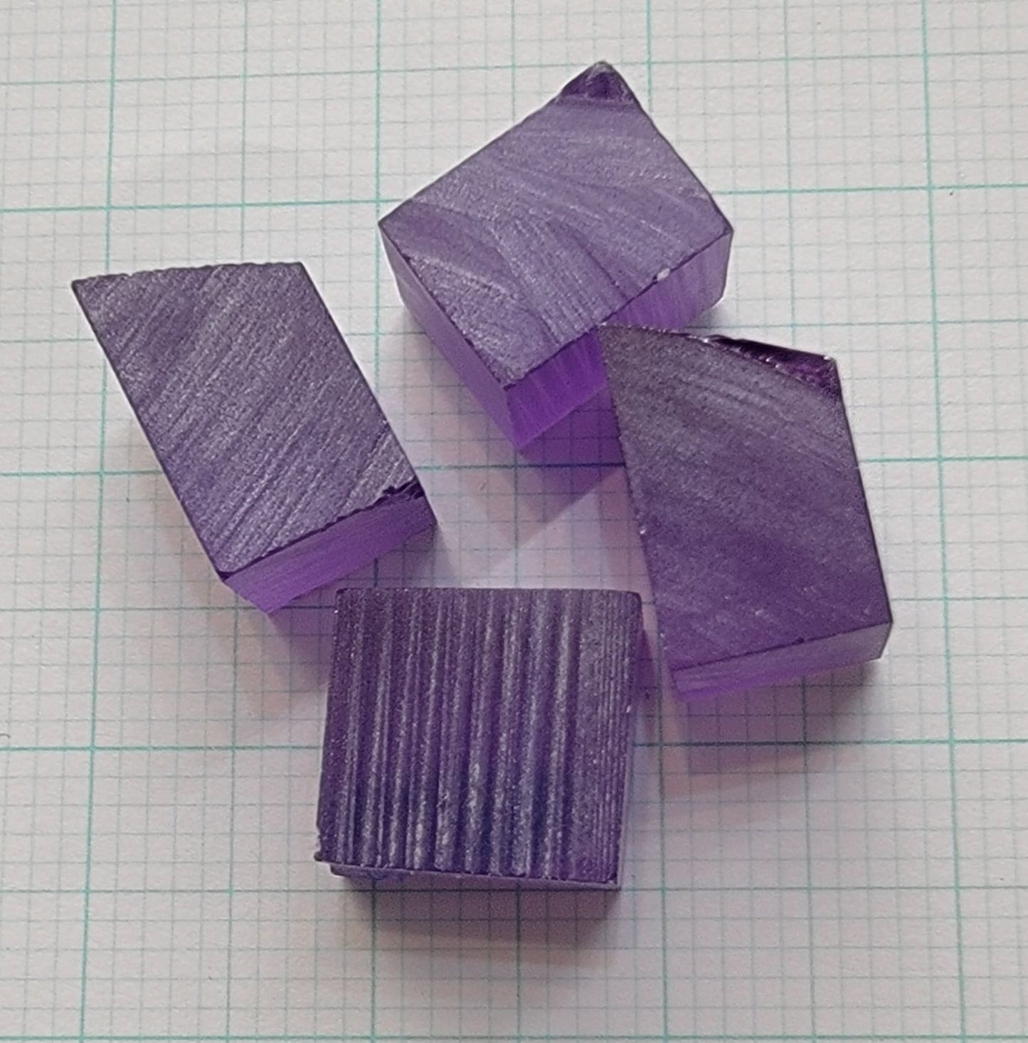 Purple Sapphire Rough, Czochralski Grown Fancy Sapphire Crystals
