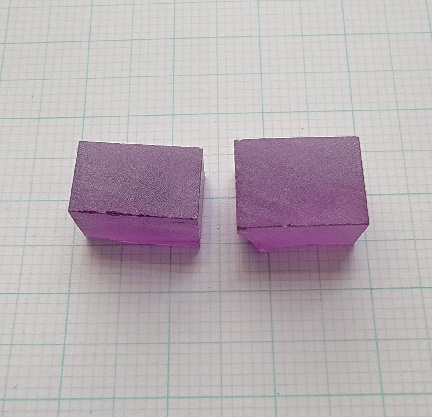 Purple Sapphire Rough, Czochralski Grown Fancy Sapphire Crystals