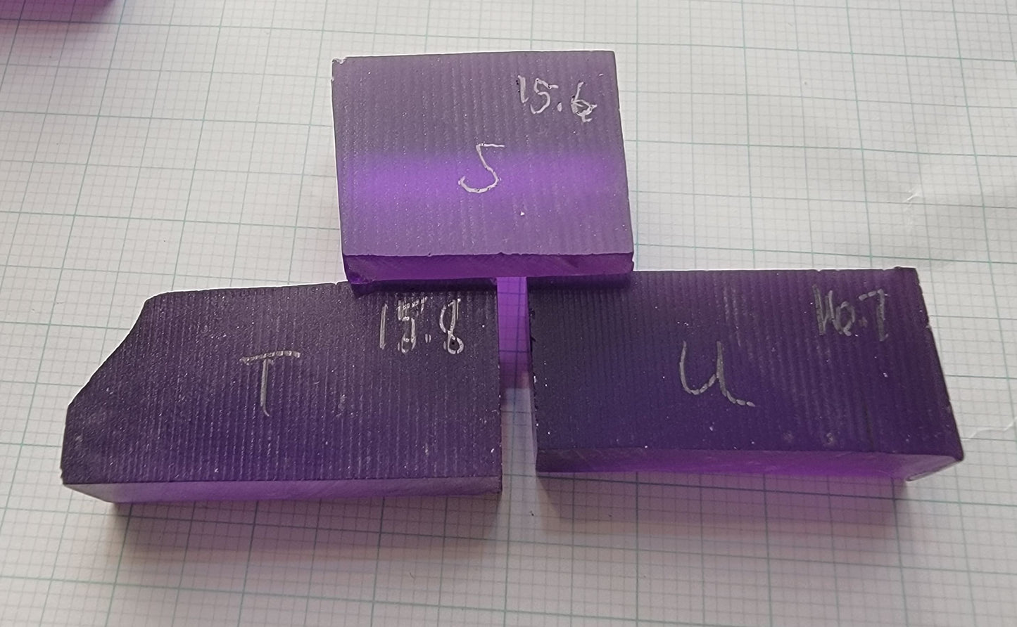 Purple Sapphire Rough, Czochralski Grown Fancy Sapphire Crystals