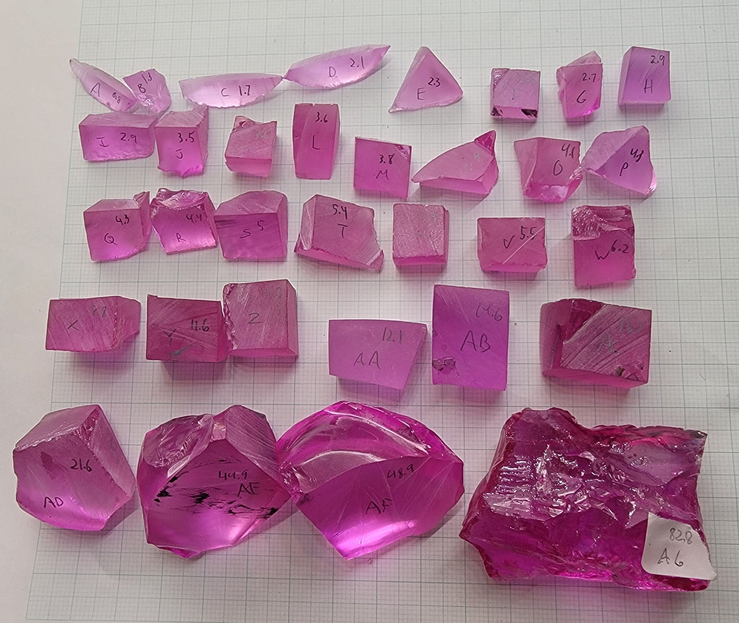 SDI/'Star Wars' Laser Ruby Facet Rough, Cold War Ruby