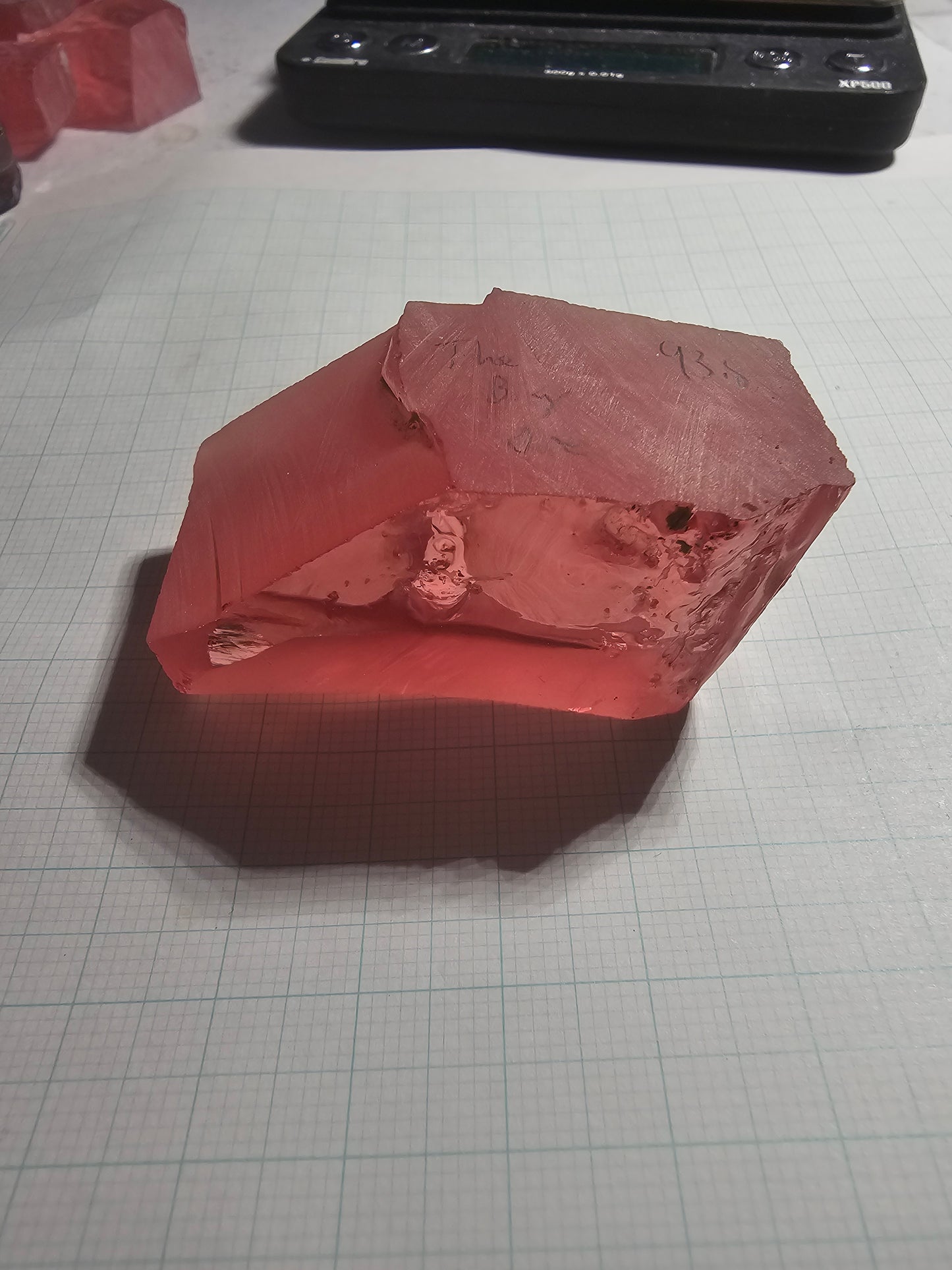 Titanium Laser Sapphire Facet Rough Lab Created Crystals
