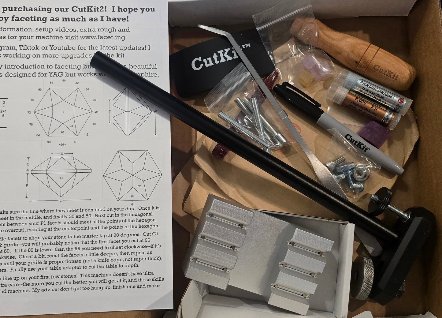 CutKit™ Faceting Kit -- Faceting for under 500 dollars all-in!