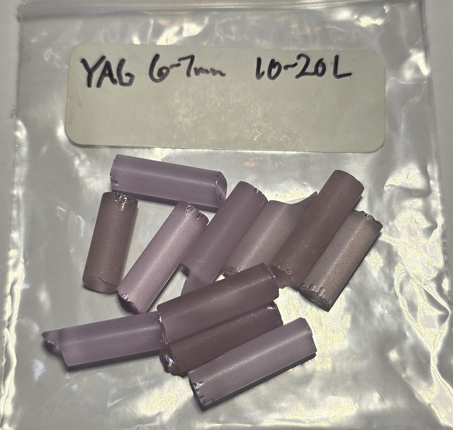 YAG Laser Rods, Failed, Decommissioned or Offcuts