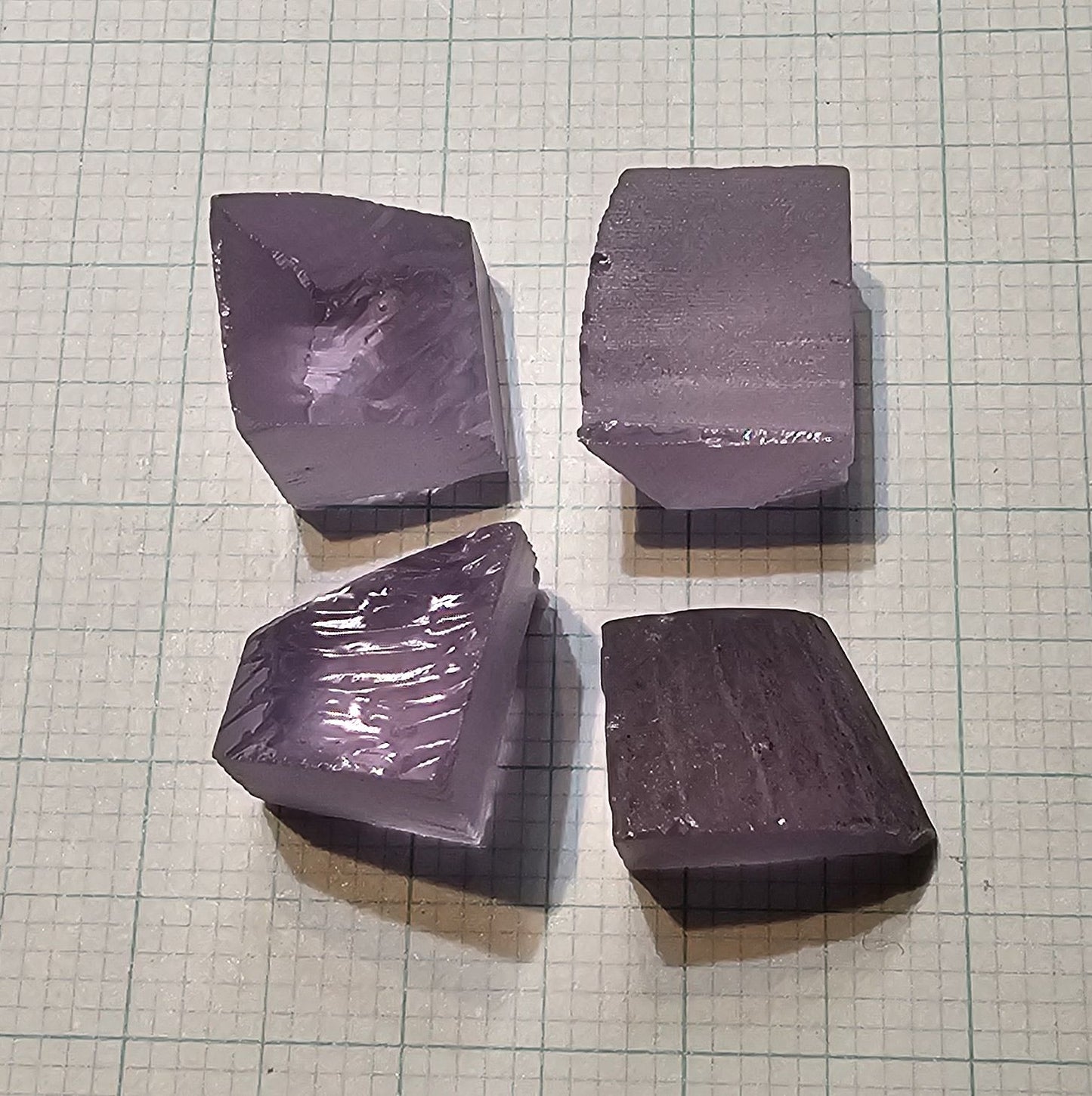 Purple Pink Laser Garnet Facet Rough, Pure Nd YAG