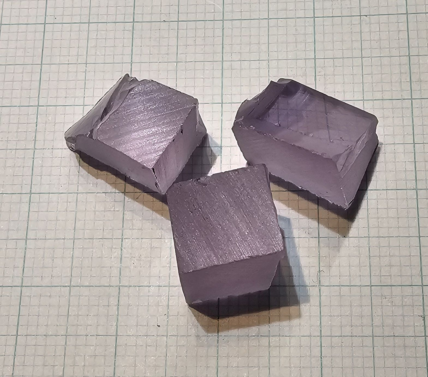 Purple Pink Laser Garnet Facet Rough, Pure Nd YAG