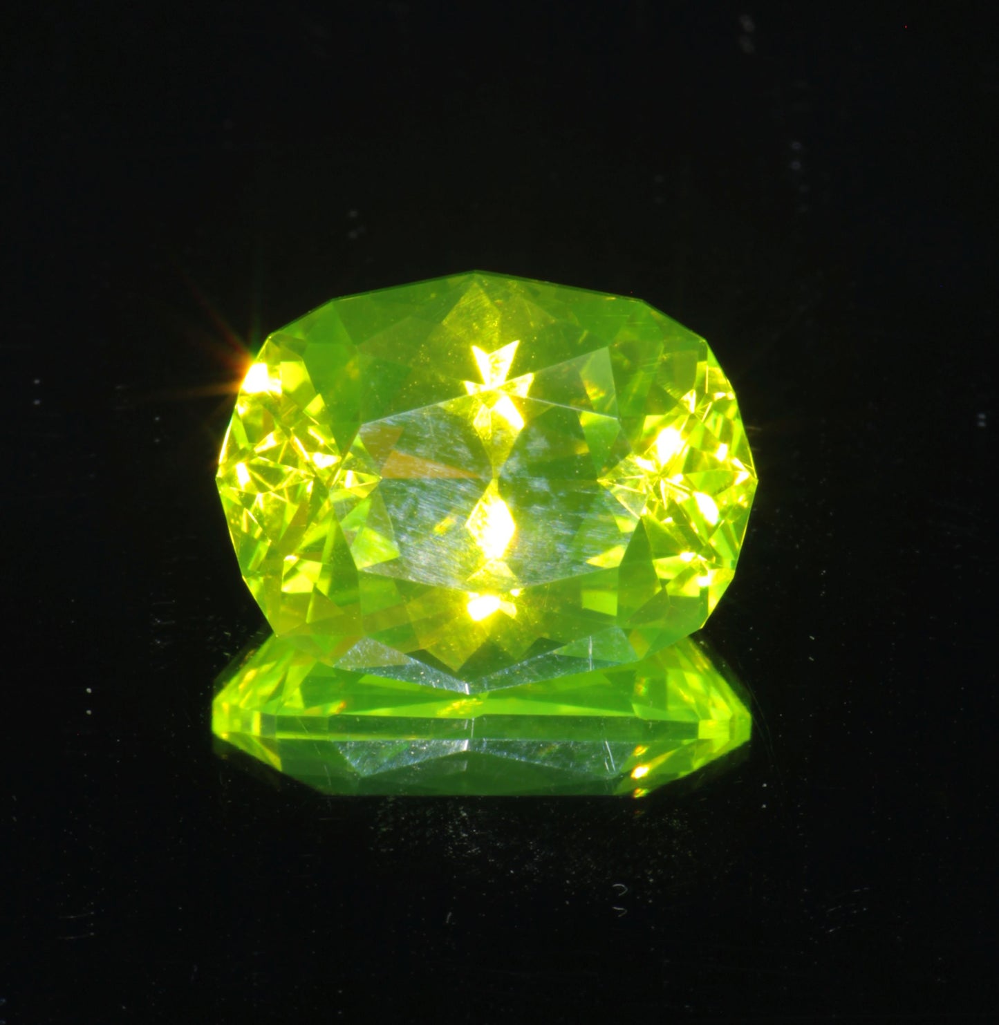 LuAG Lumogarnet Faceted Loose Gems