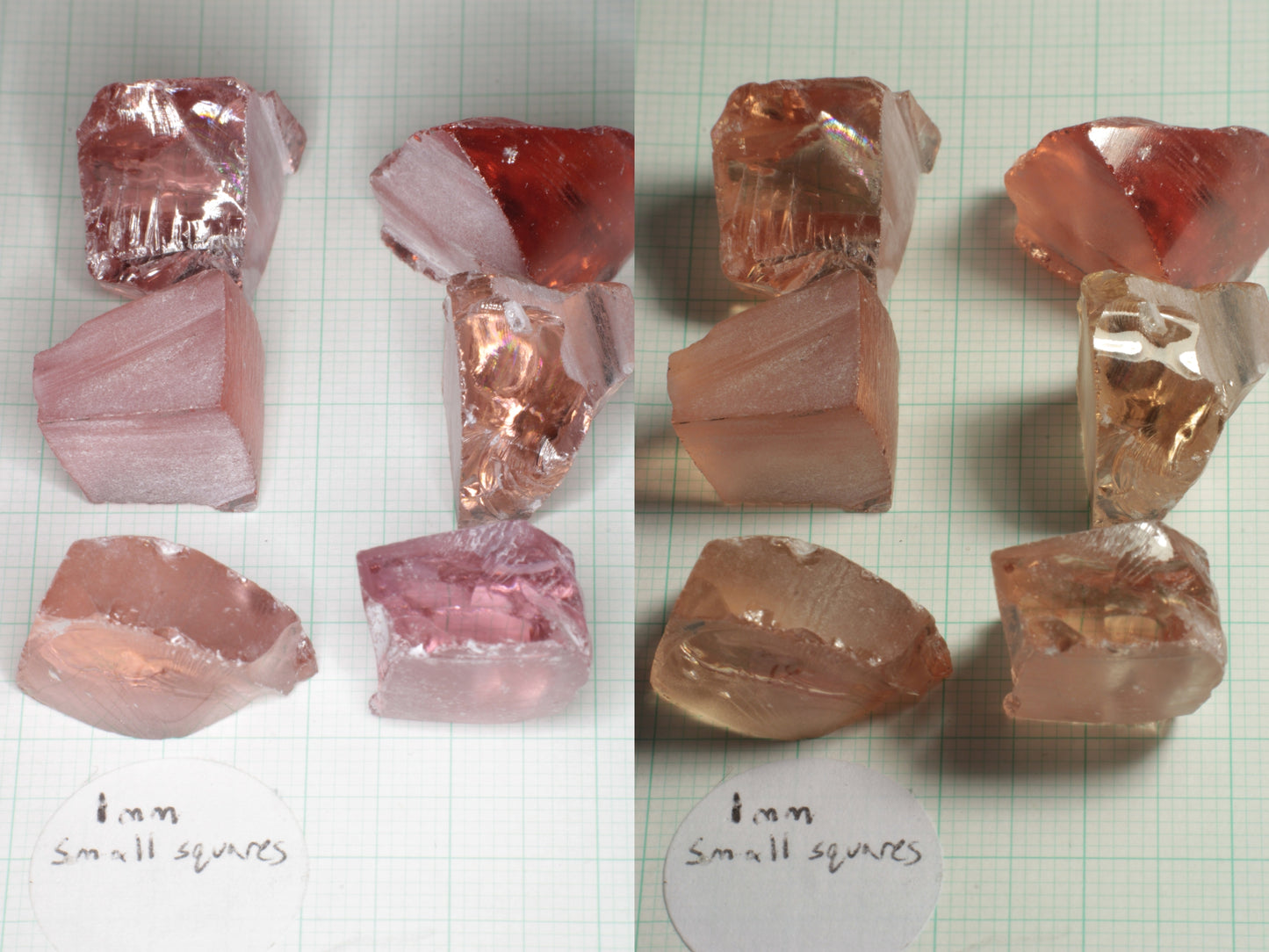 Orange Pink Lab Perovskite Facet Rough, LaserNd+Ce YAP
