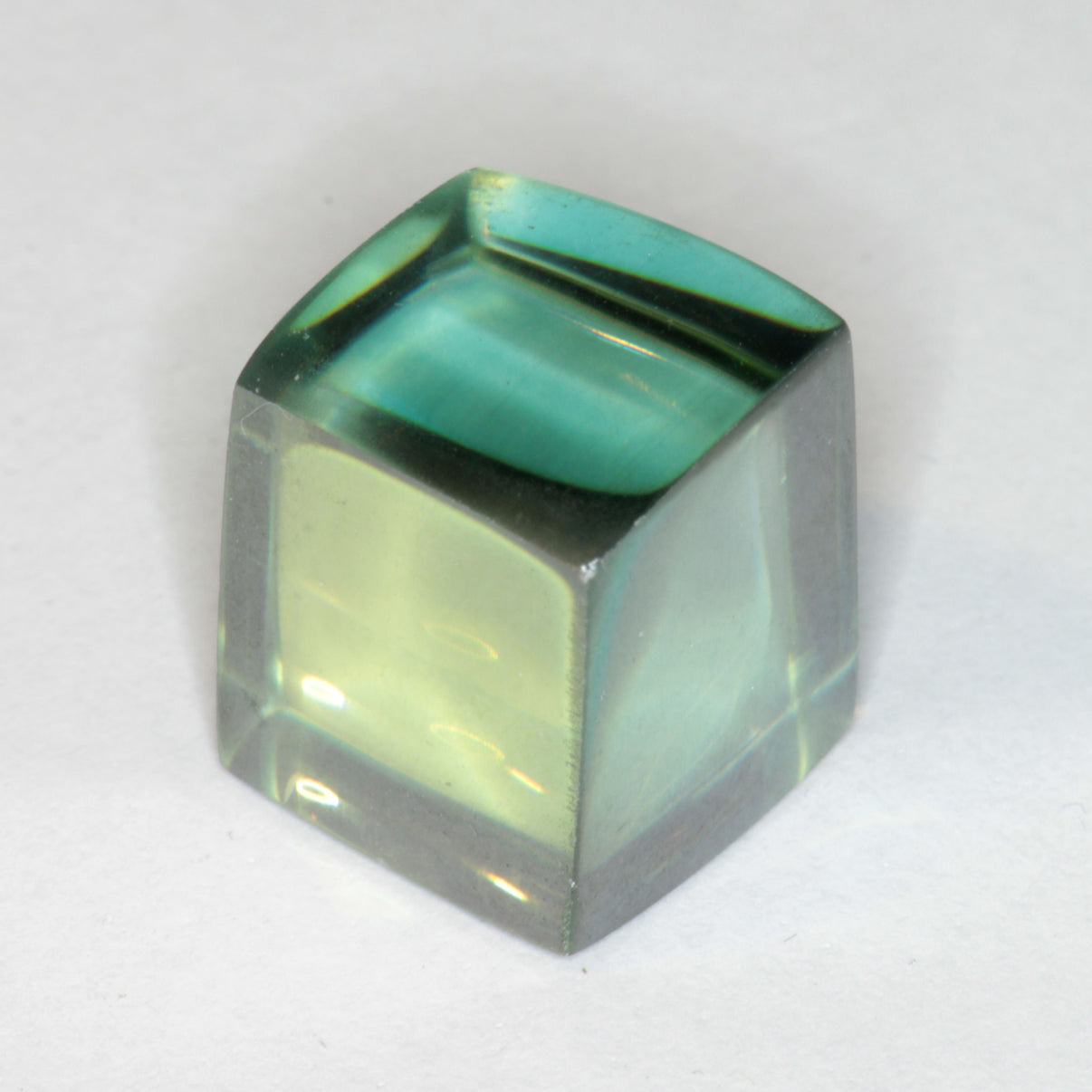 Dichroic Moissanite (Blue and Yellow depending on angle)