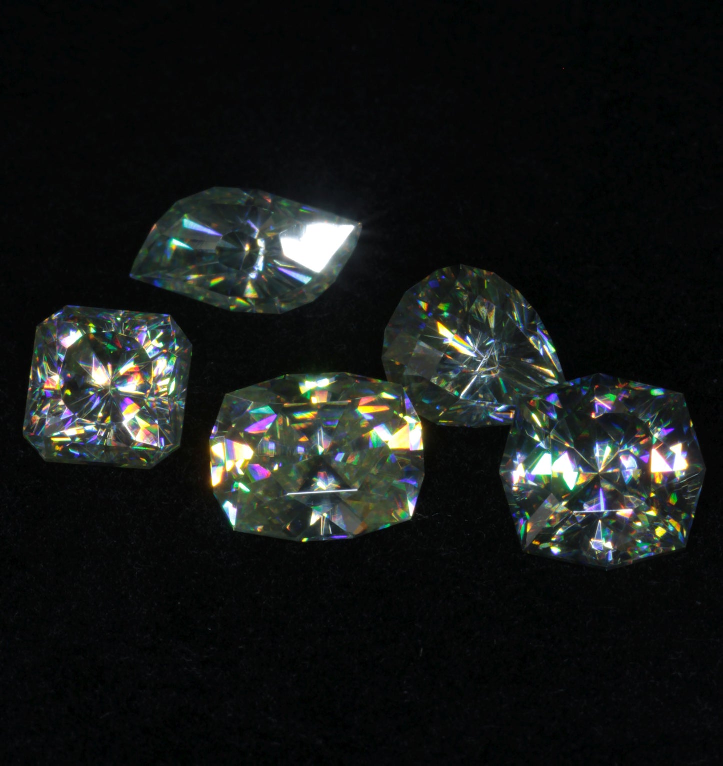 Rutile Gems, Faceted Labmade Loose Gemstones