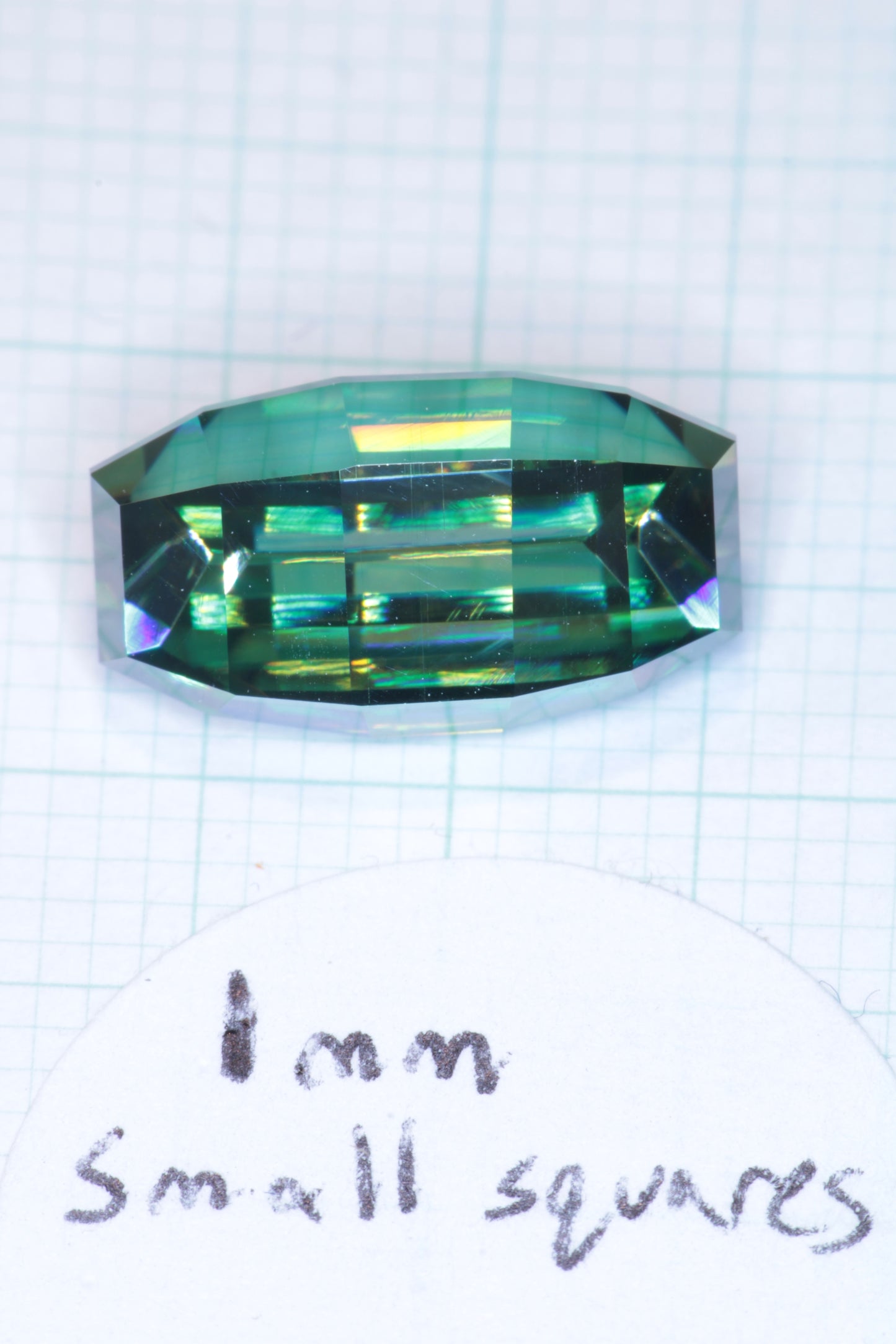 Dichroic Moissanite, Loose Yellow and Blue Faceted Gemstones
