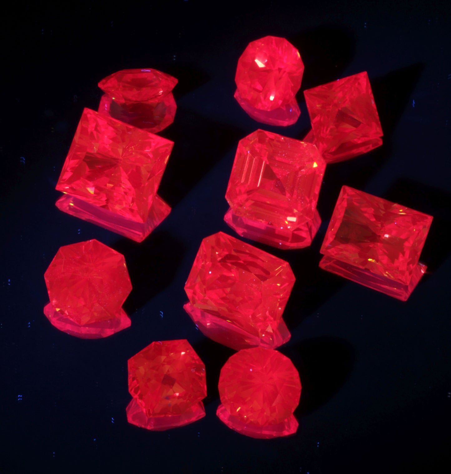 Christmas Garnet Loose Gems (Cr:YAG Laser Garnet)