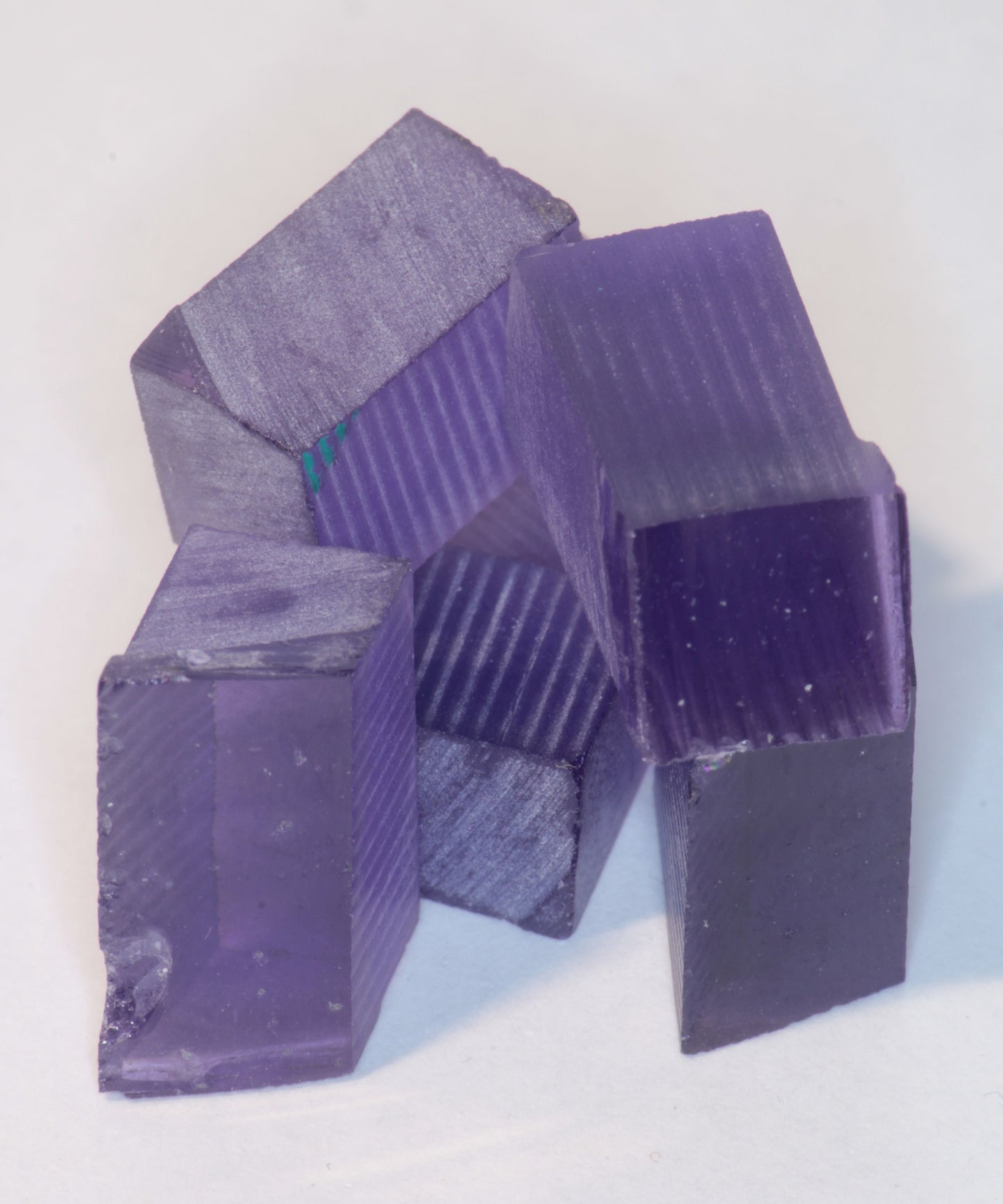 Purple Sapphire Rough, Czochralski Grown Fancy Sapphire Crystals