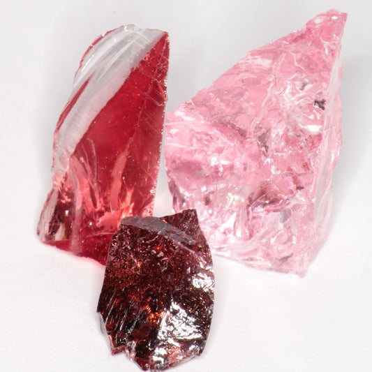 Titanium Laser Sapphire Shards, Chunks and Display Pieces
