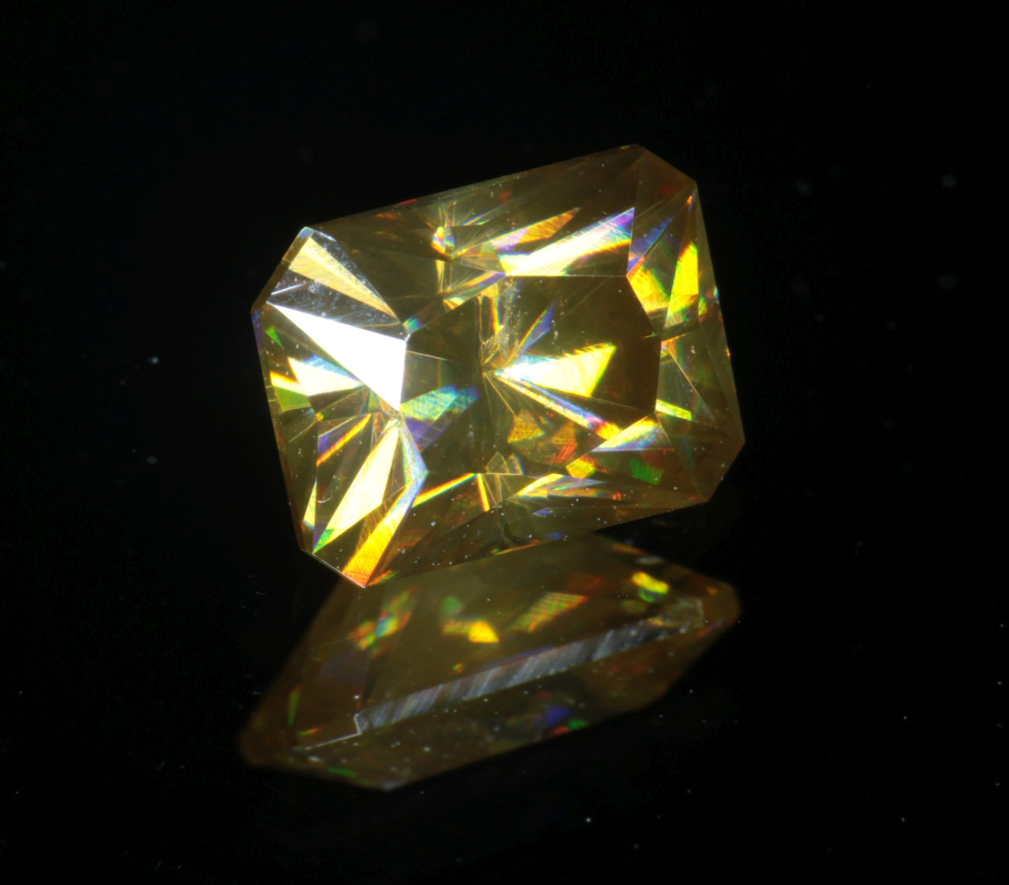 Rutile Gems, Faceted Labmade Loose Gemstones