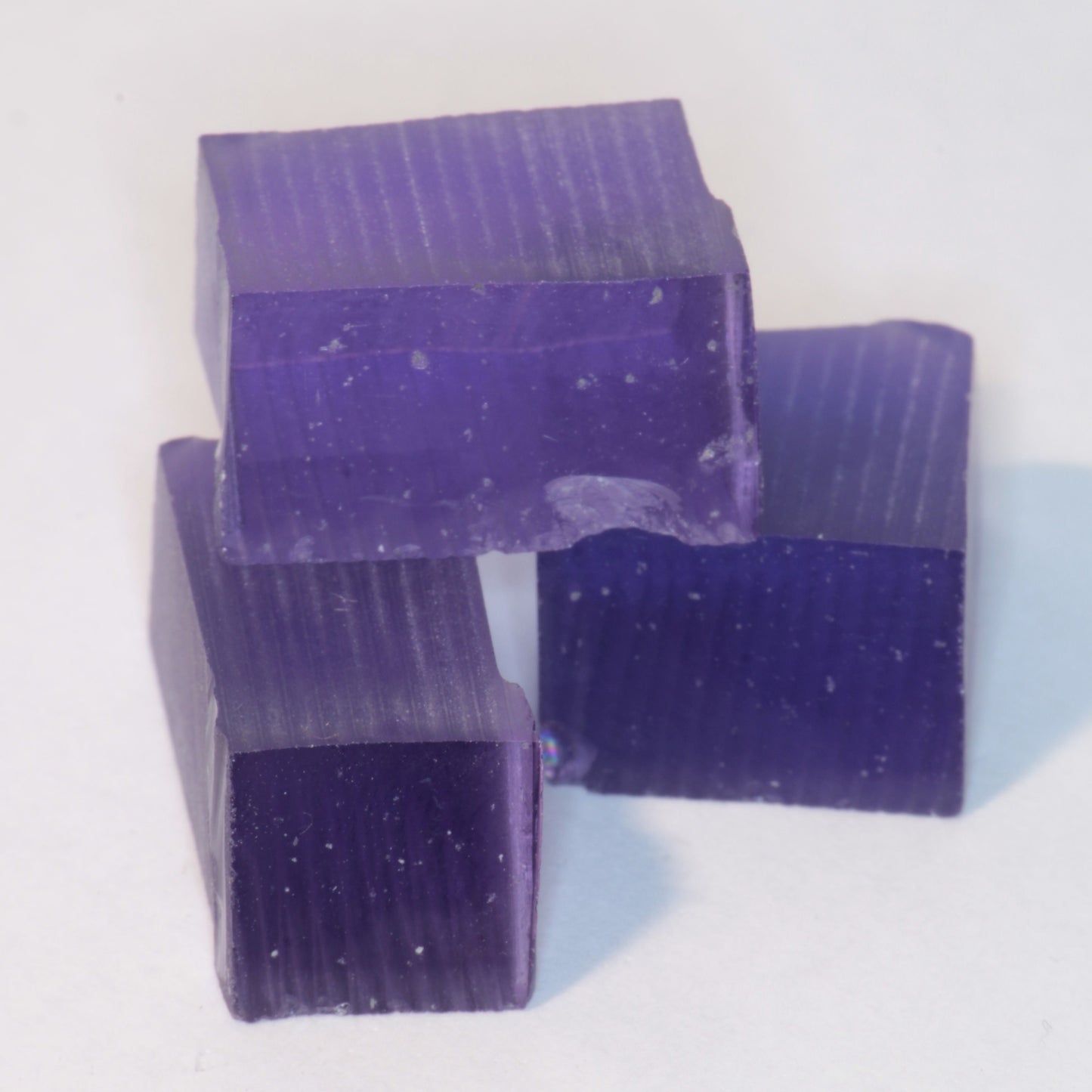 Purple Sapphire Rough, Czochralski Grown Fancy Sapphire Crystals