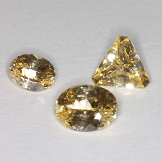 GGG Lab Garnets, Orange Loose Faceted Gemstones