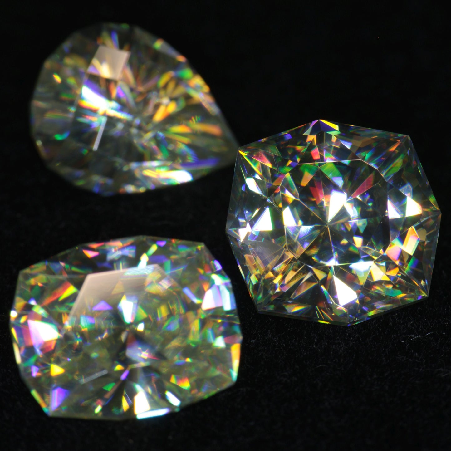 Rutile Gems, Faceted Labmade Loose Gemstones