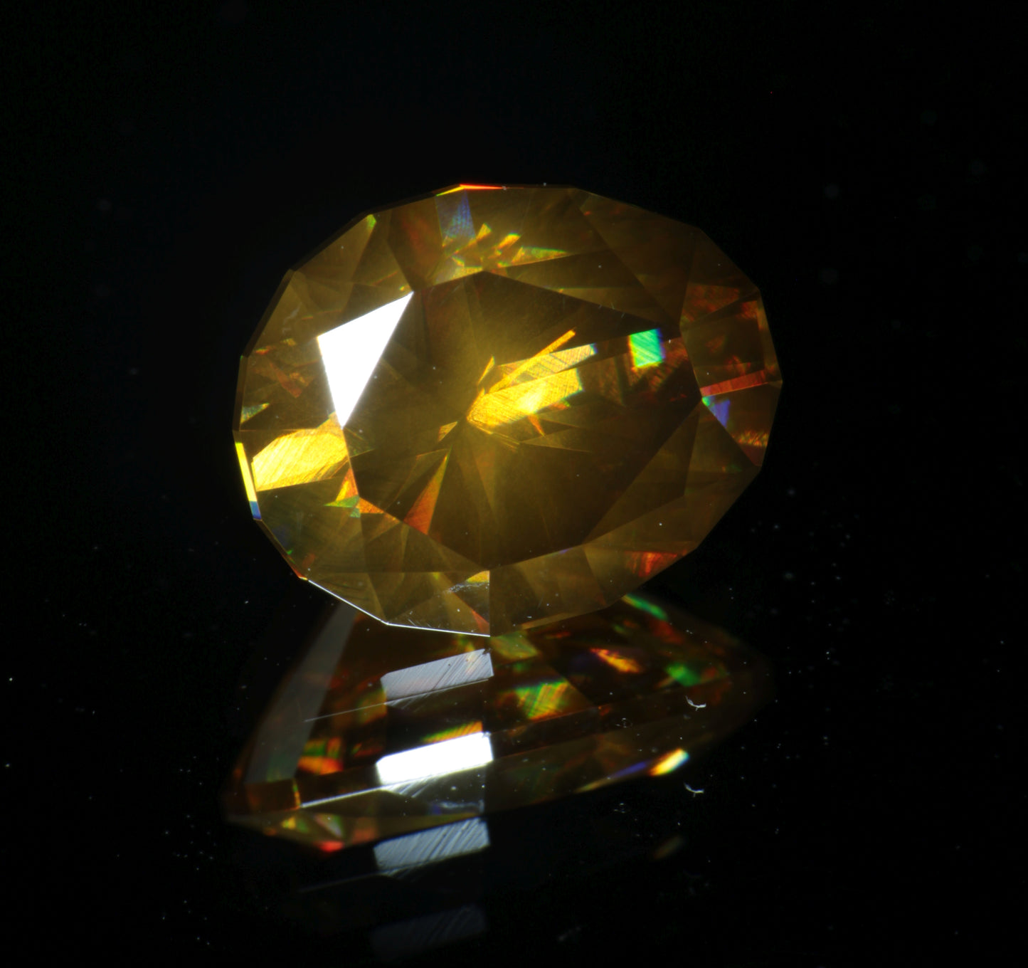 Rutile Gems, Faceted Labmade Loose Gemstones