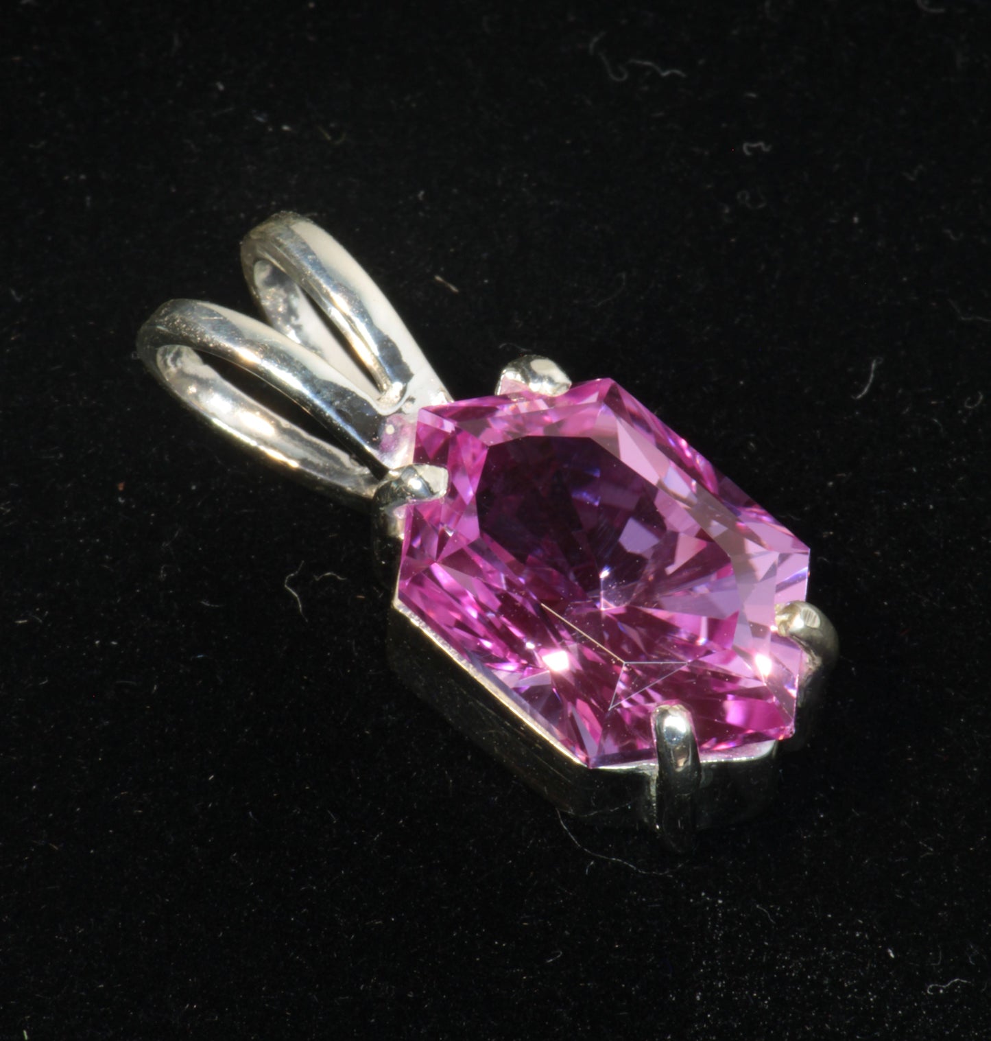 SDI/'Star Wars' Laser Ruby Pendants with F35 Sapphire Accents in Sterling Silver