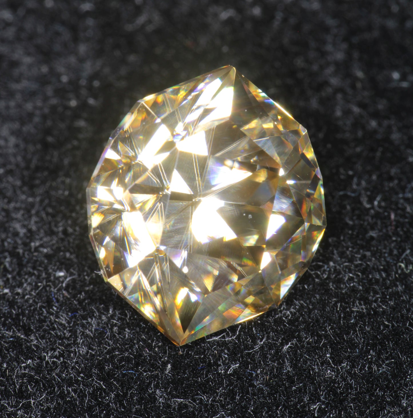 Smoky Moissanite, Loose Golden Grey Moissanite Gems