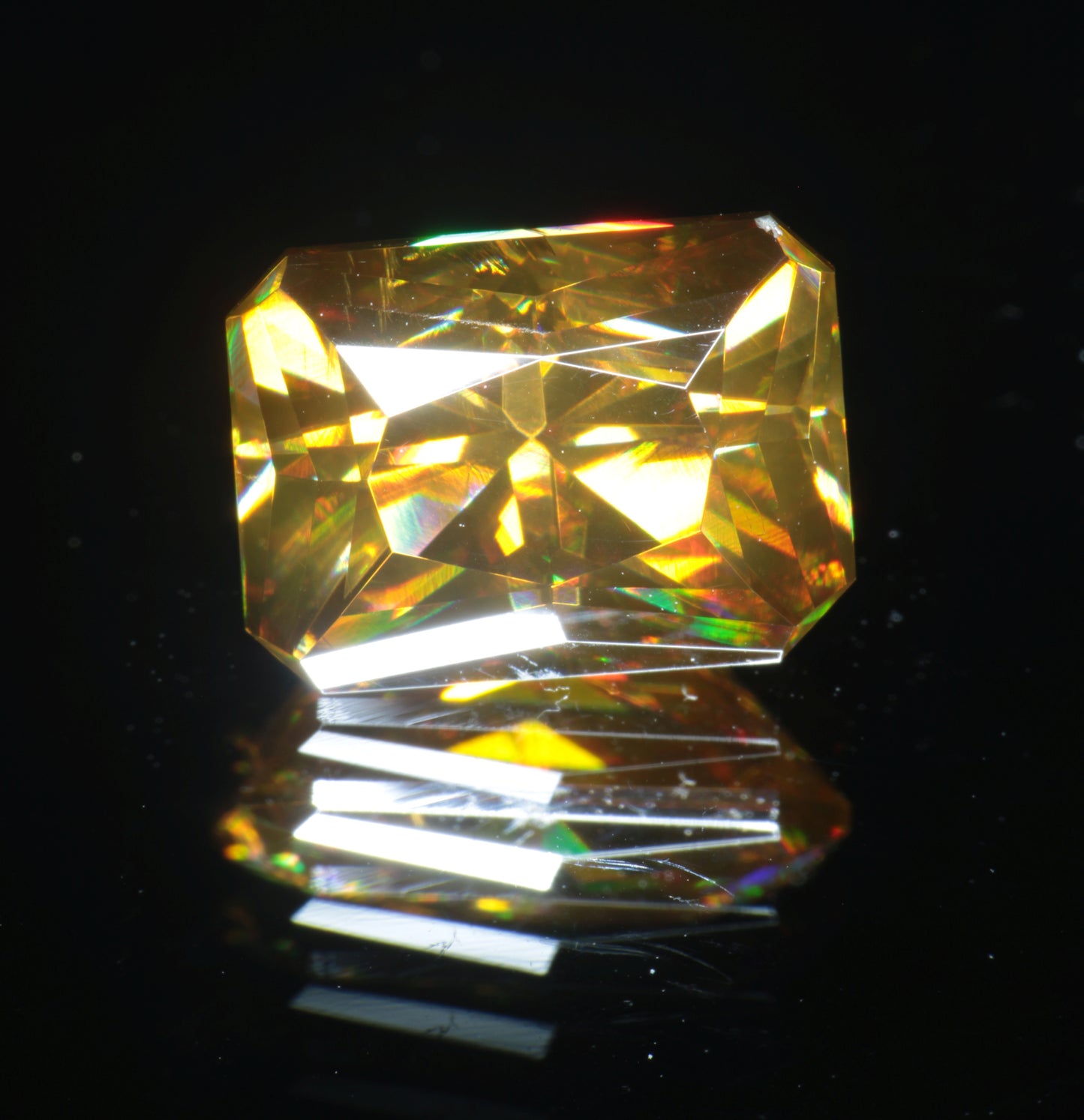 Rutile Gems, Faceted Labmade Loose Gemstones
