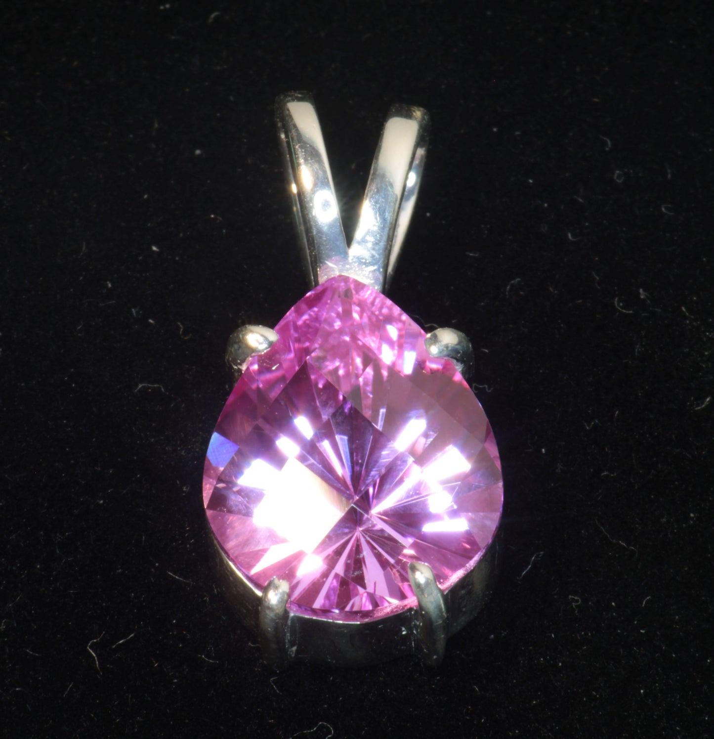 SDI/'Star Wars' Laser Ruby Pendants with F35 Sapphire Accents in Sterling Silver
