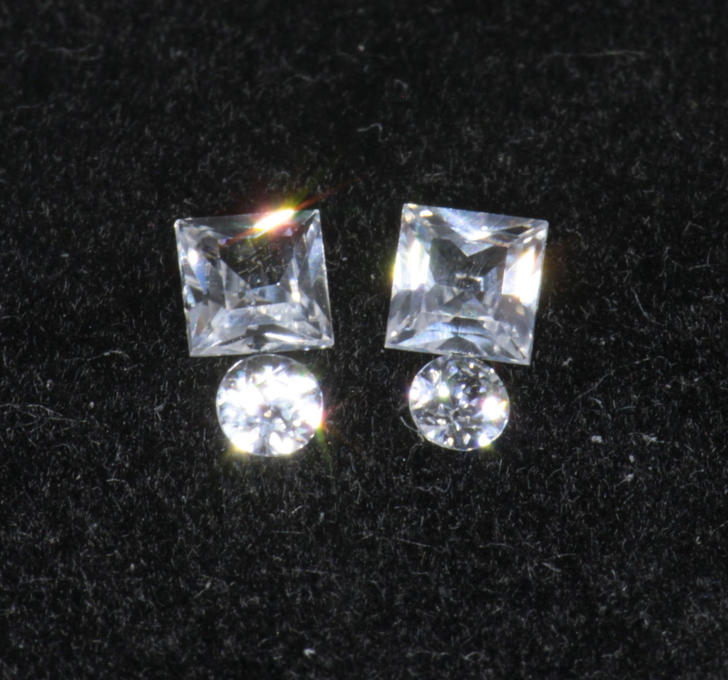 LYSO Faceted Loose Gems Blue Fluorescent Scintillator