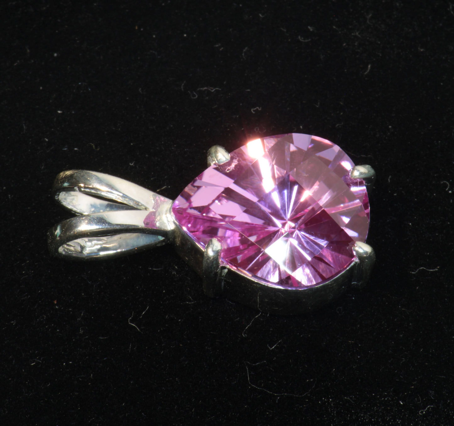 SDI/'Star Wars' Laser Ruby Pendants with F35 Sapphire Accents in Sterling Silver