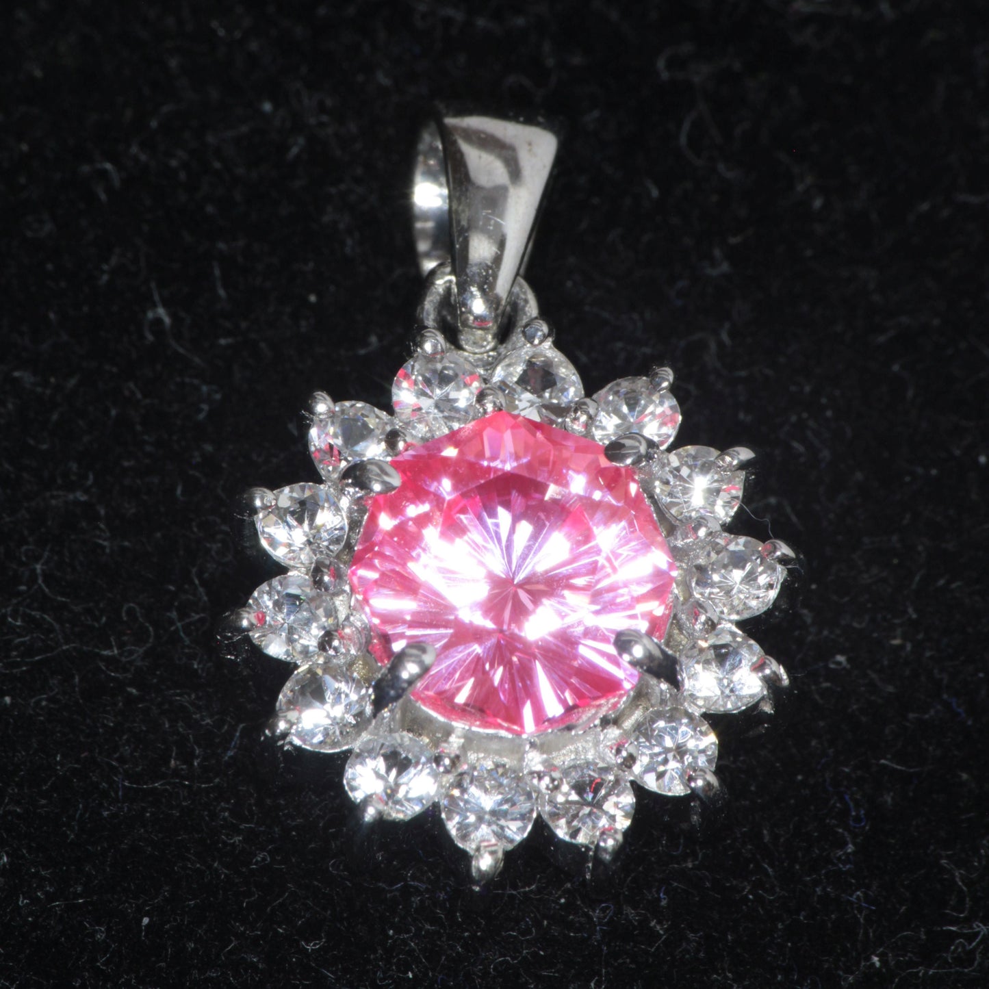 SDI/'Star Wars' Laser Ruby Pendants with F35 Sapphire Accents in Sterling Silver