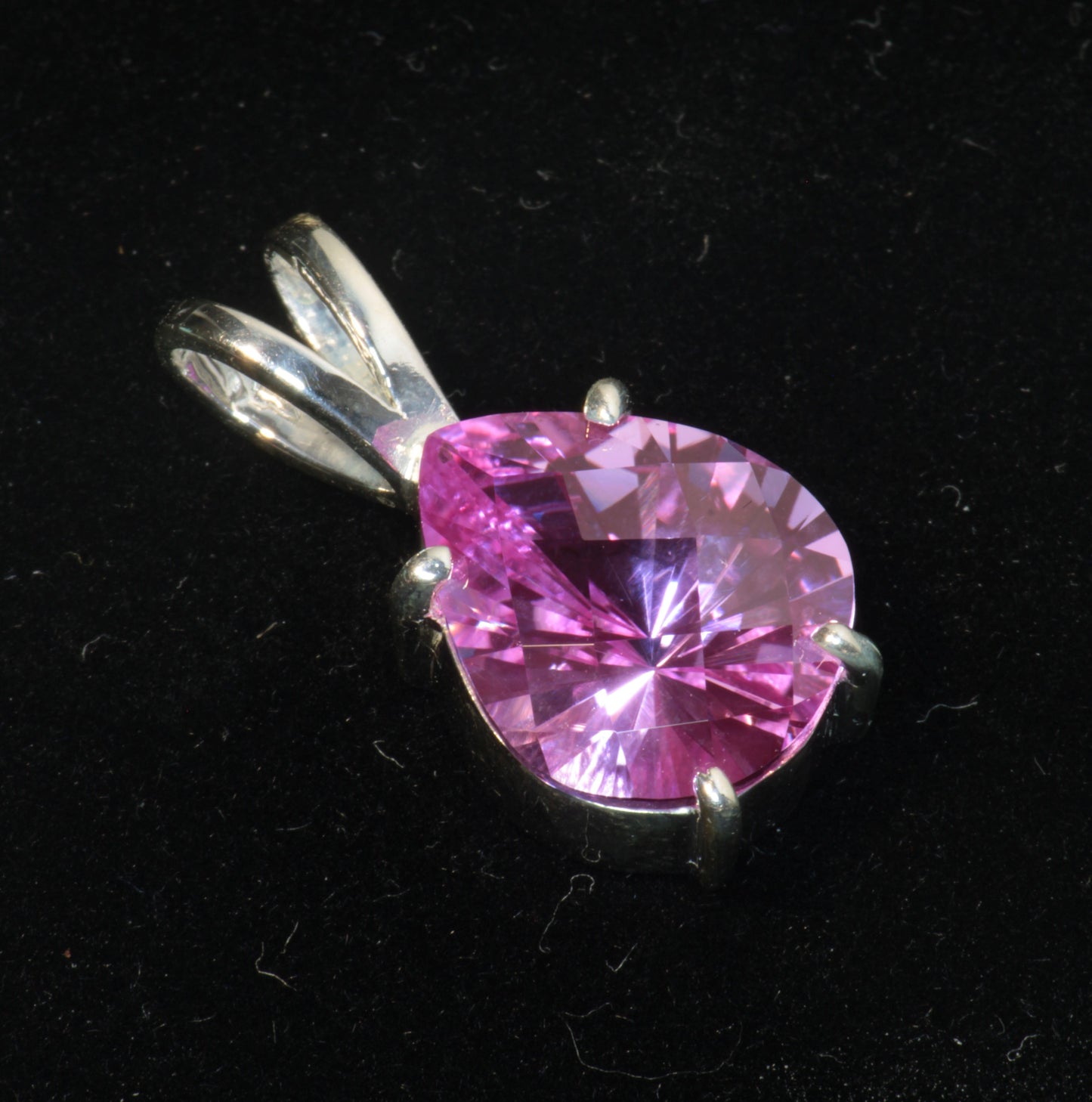 SDI/'Star Wars' Laser Ruby Pendants with F35 Sapphire Accents in Sterling Silver