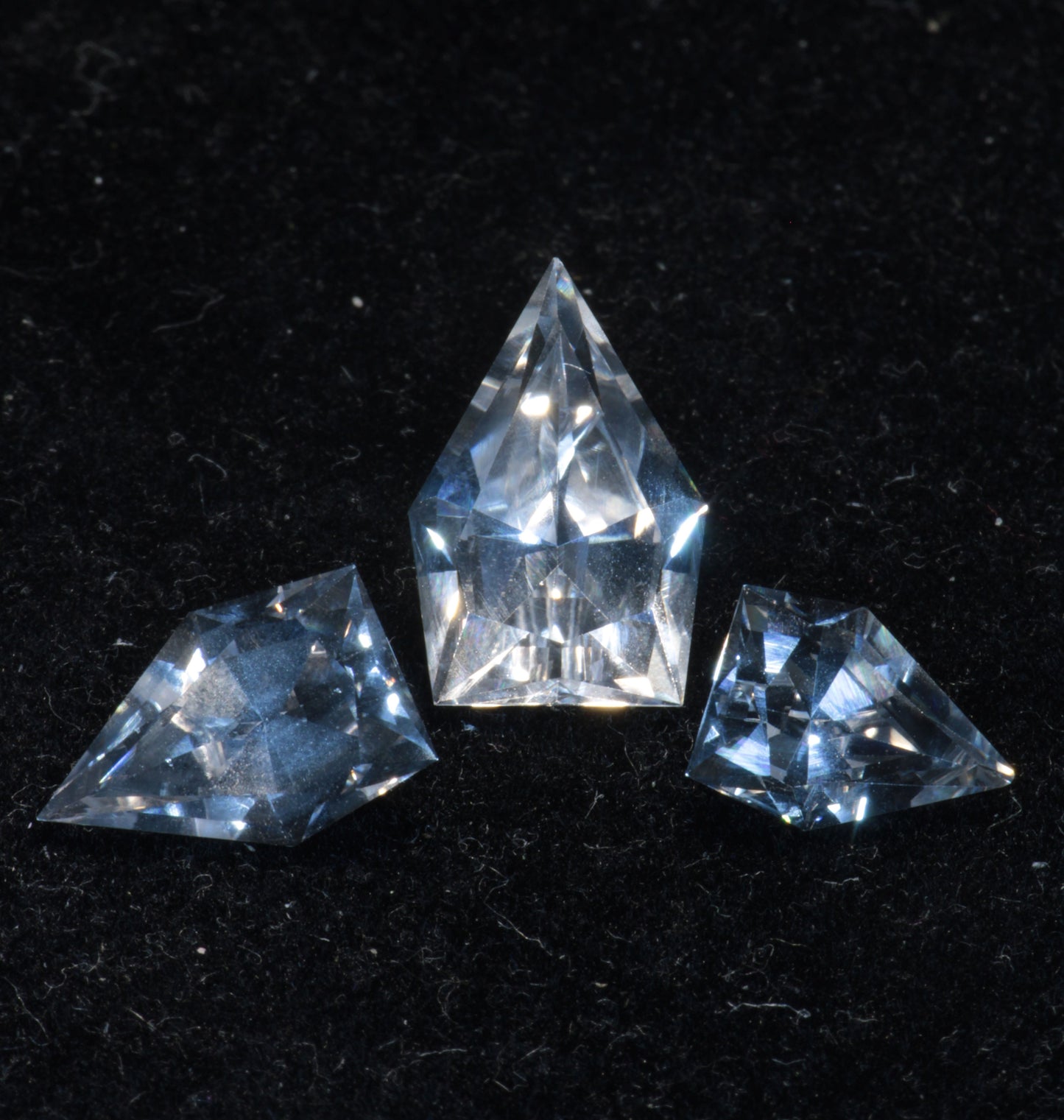 F-35 Fighter Jet Window Sapphire EOTS Cut Loose Gems (F35 Gem)