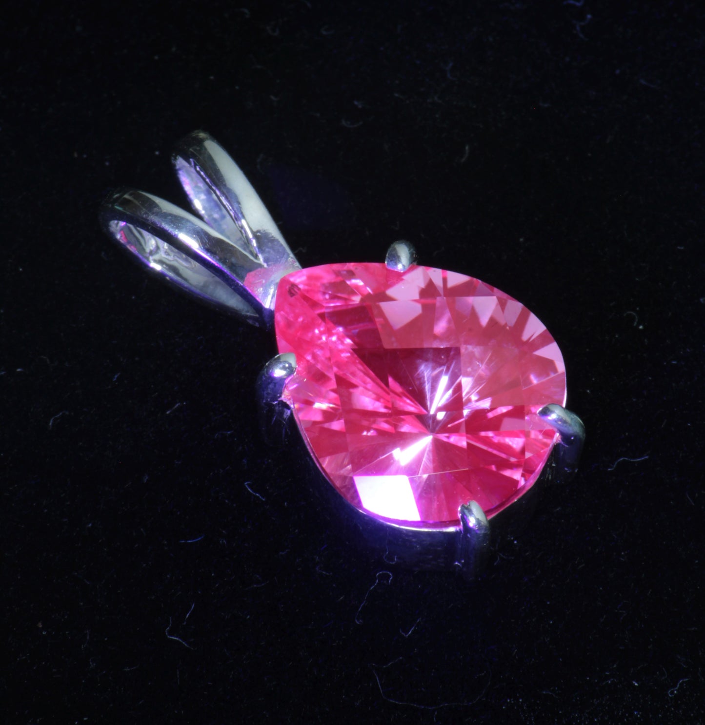 SDI/'Star Wars' Laser Ruby Pendants with F35 Sapphire Accents in Sterling Silver