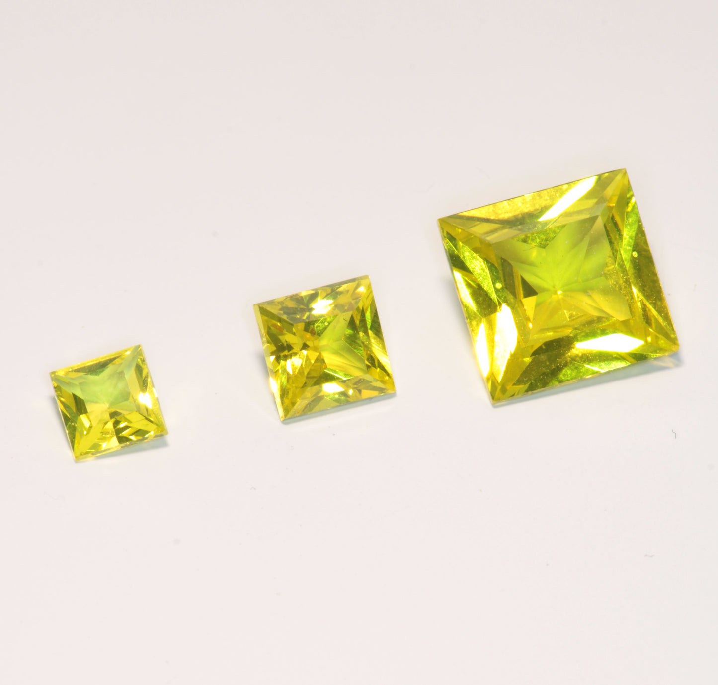 Golden Laser Garnet Faceted Stones, Nd+Ce YAG
