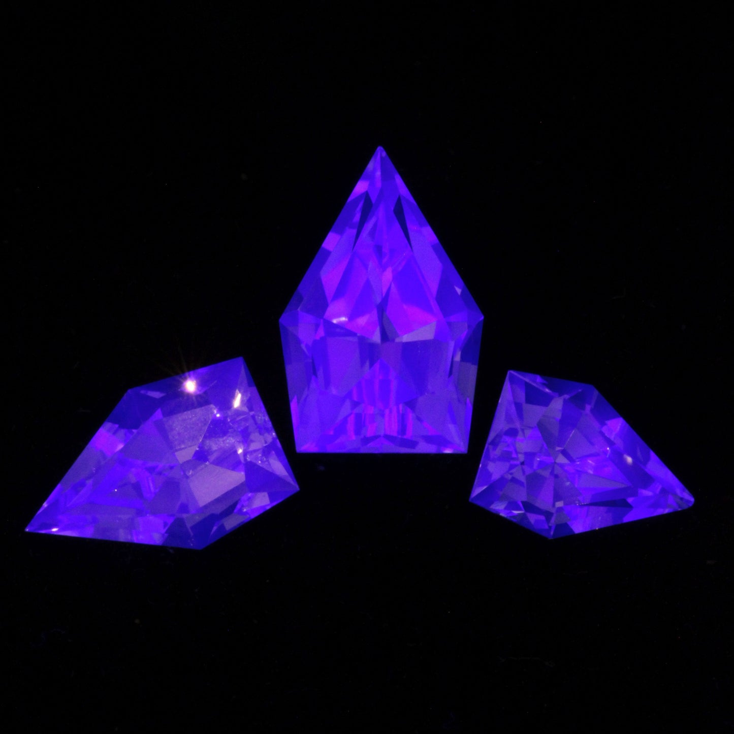 F-35 Fighter Jet Window Sapphire EOTS Cut Loose Gems (F35 Gem)