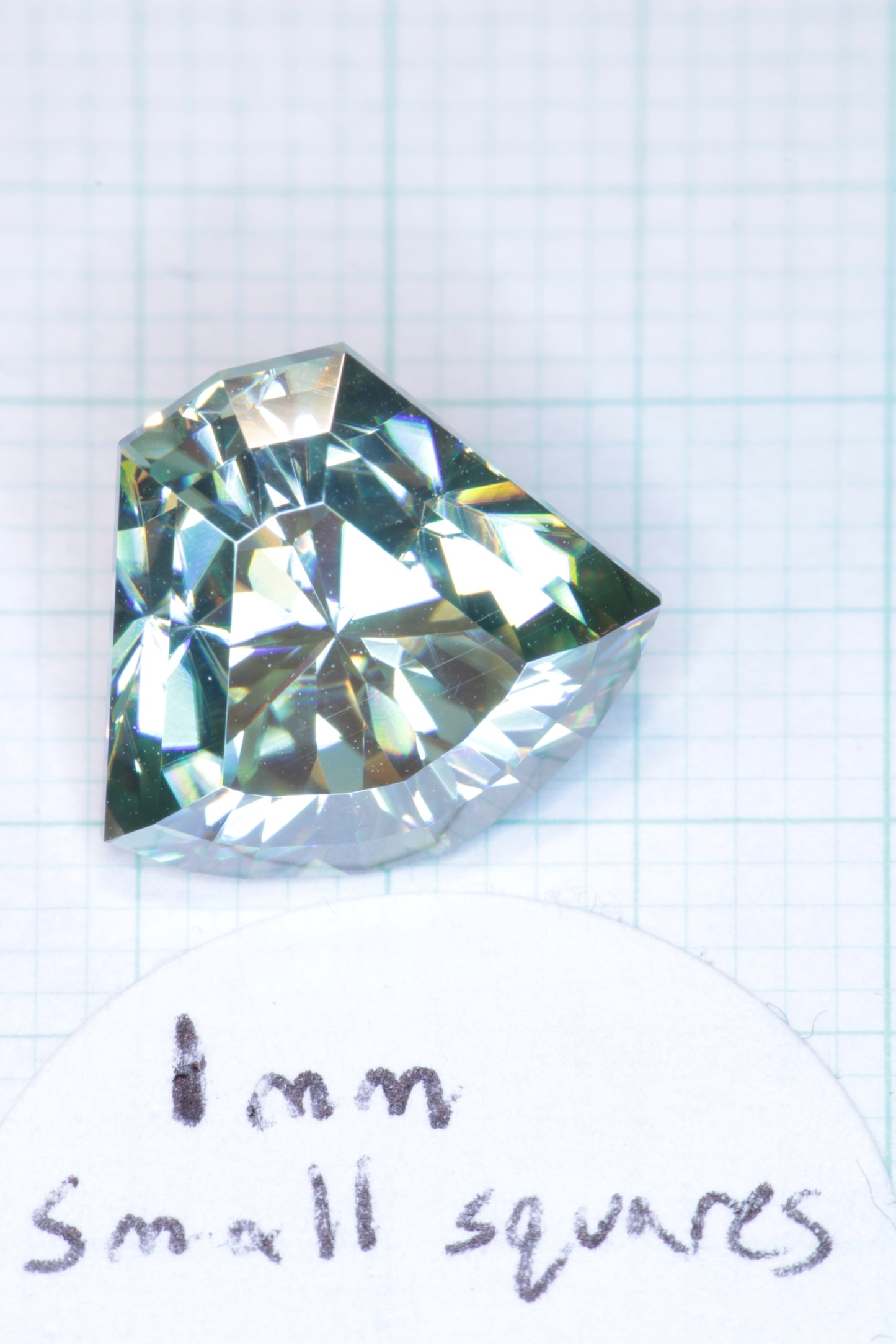 Dichroic Moissanite, Loose Yellow and Blue Faceted Gemstones