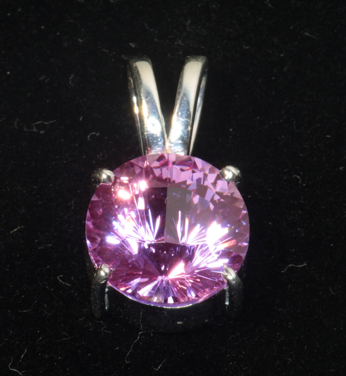 SDI/'Star Wars' Laser Ruby Pendants with F35 Sapphire Accents in Sterling Silver