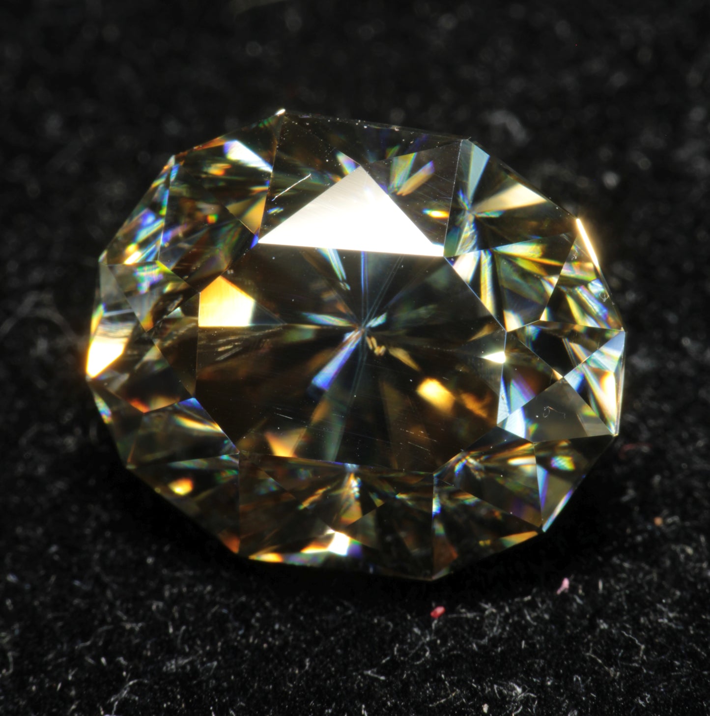 Smoky Moissanite, Loose Golden Grey Moissanite Gems